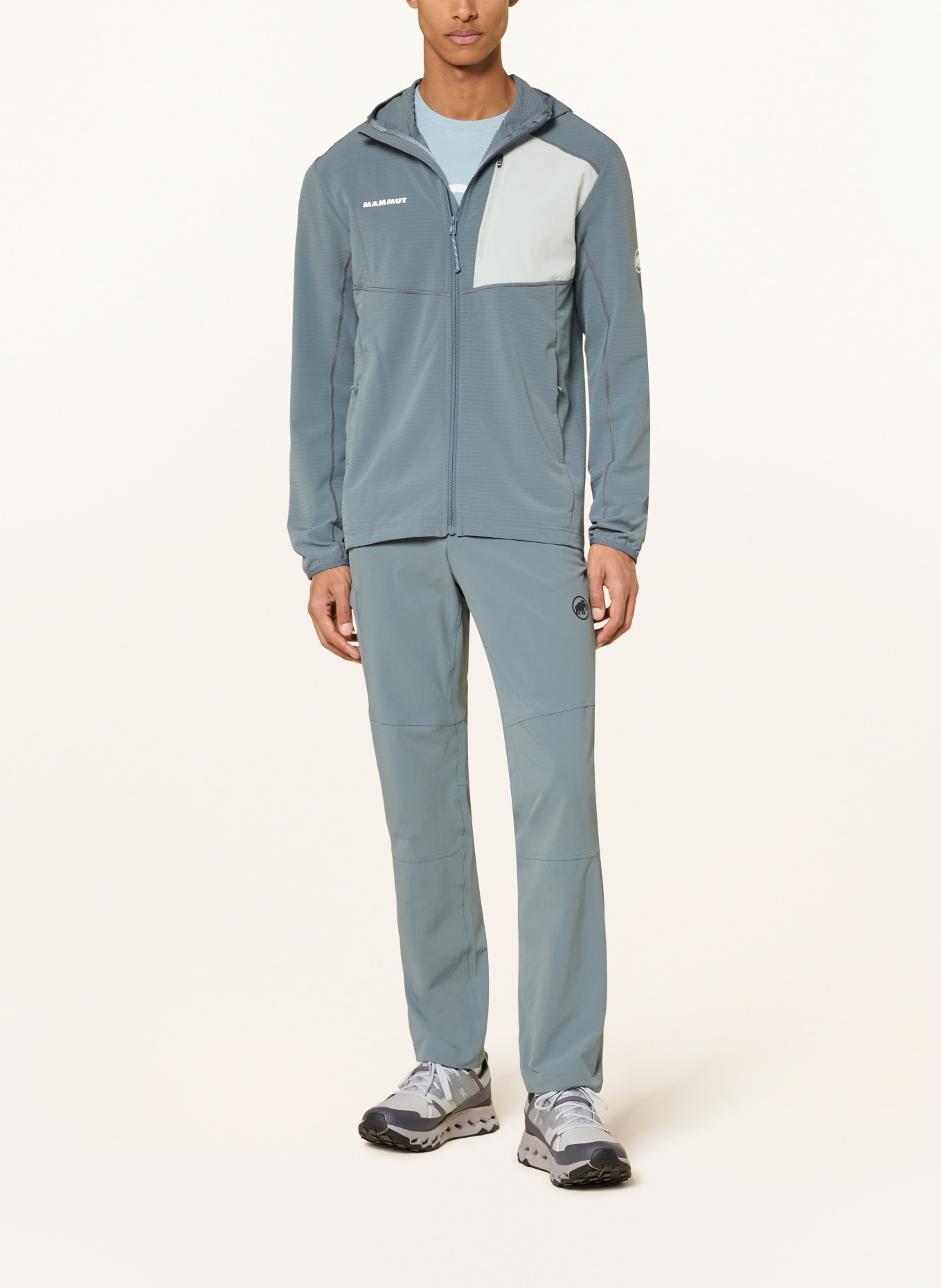 MAMMUT Functionele jas MADRIS LIGHT: GRIJS / LICHTGROEN