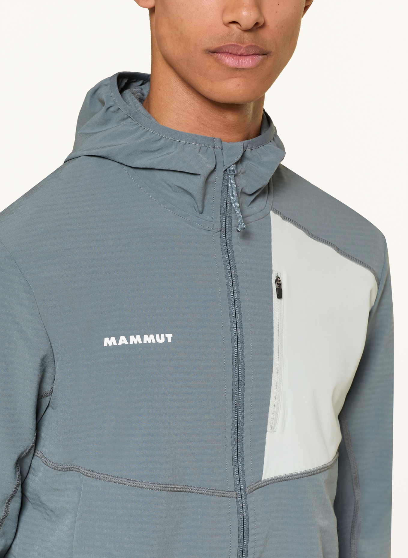 MAMMUT Functionele jas MADRIS LIGHT: GRIJS / LICHTGROEN