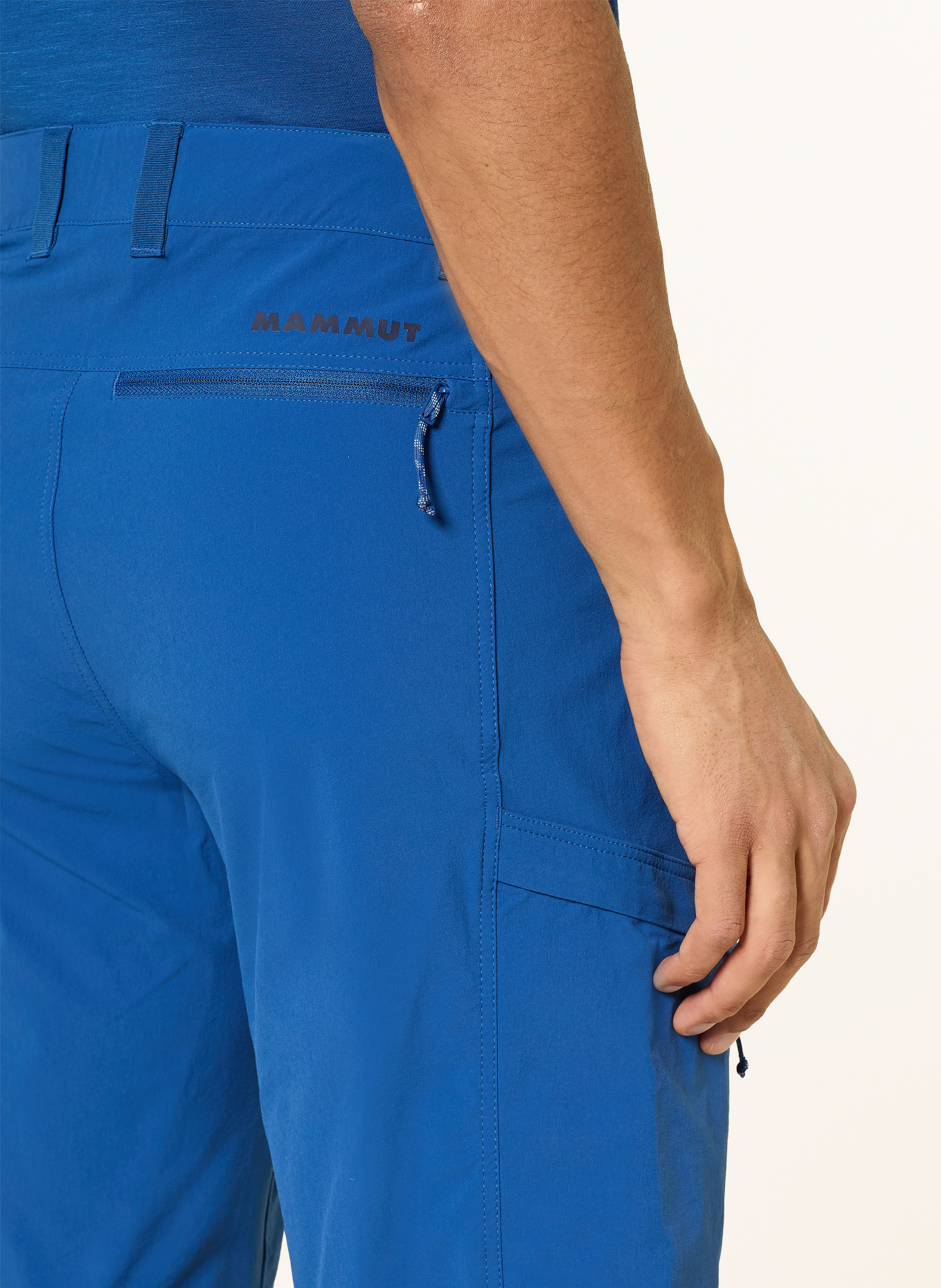 MAMMUT Trekkingshorts RUNBOLD IV: BLAUW