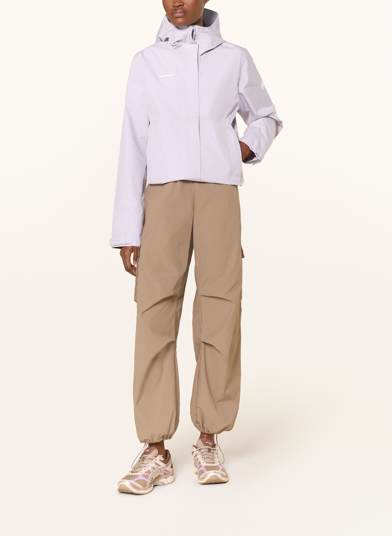 MAMMUT Funktionsjacke TREELINE LIGHT HS HOODED: HELLLILA