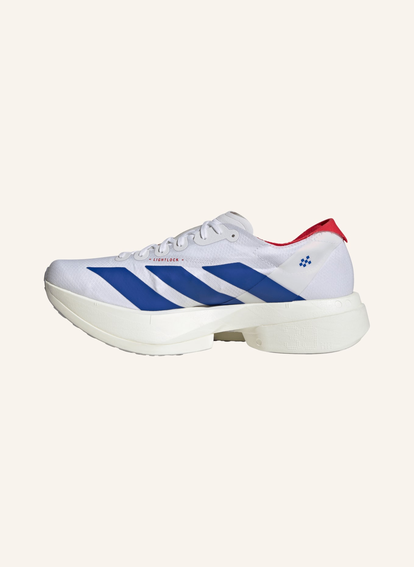adidas Laufschuhe ADIZERO ADIOS PRO 4: WEISS / ROT / BLAU