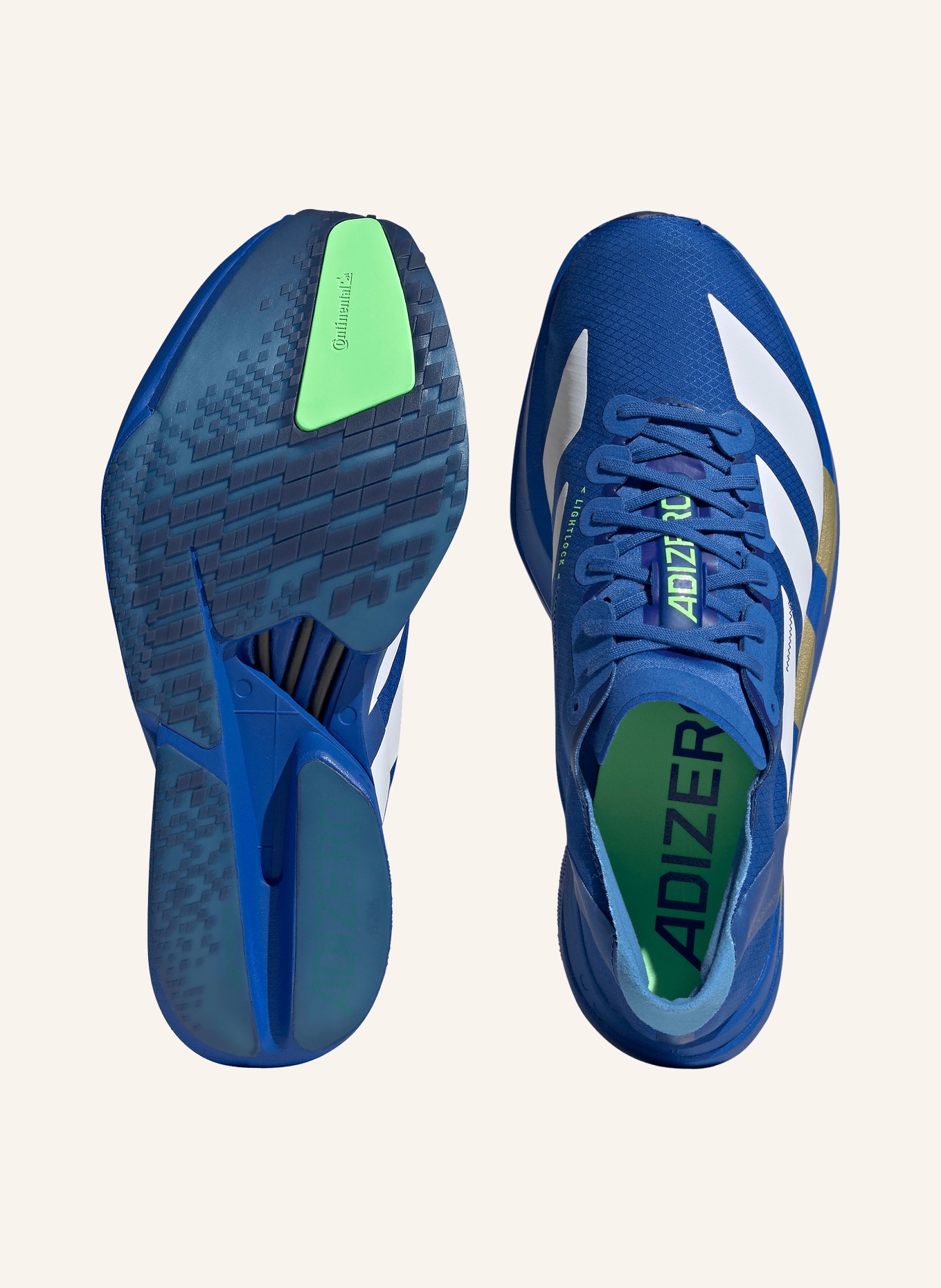 adidas Buty do biegania ADIZERO ADIOS PRO 4: GRANATOWY / BIAŁY