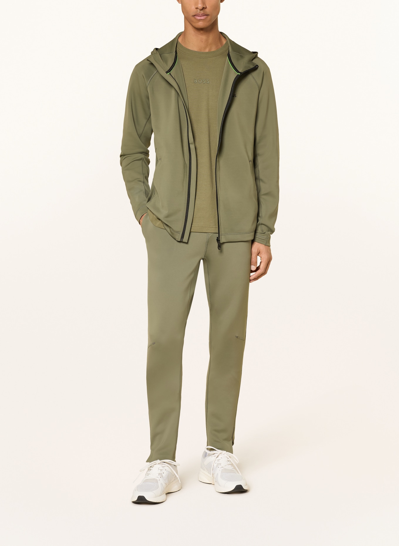 BOSS Sweatbroek HICON ACTIVE: OLIJF