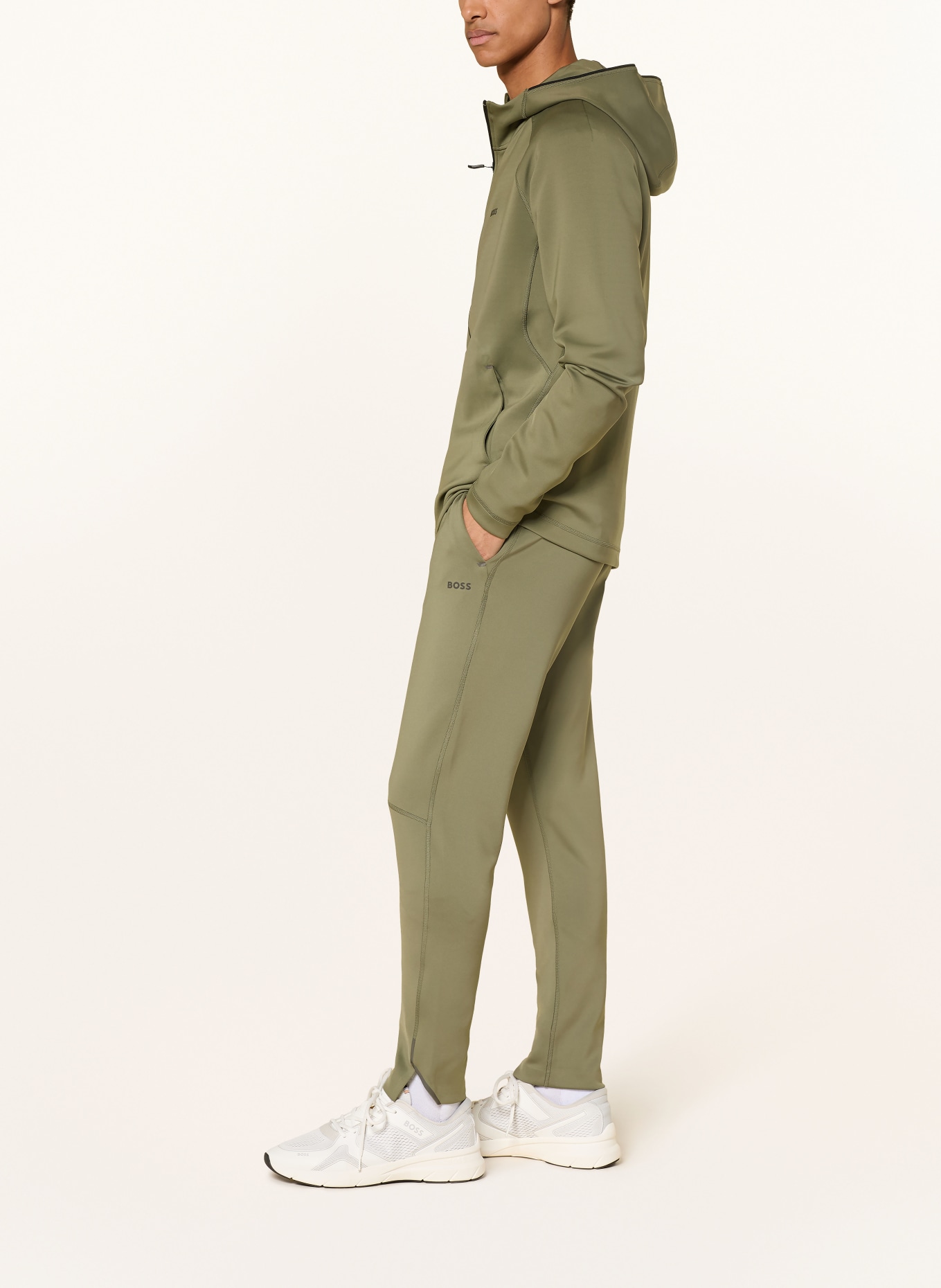 BOSS Sweatbroek HICON ACTIVE: OLIJF