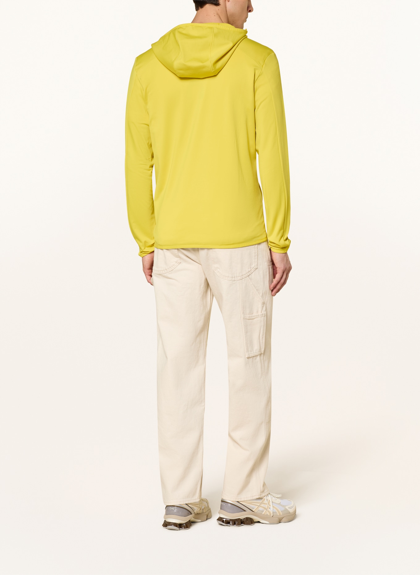 Peak Performance Midlayer-Jacke LIGHT ZIP HOOD: GELB