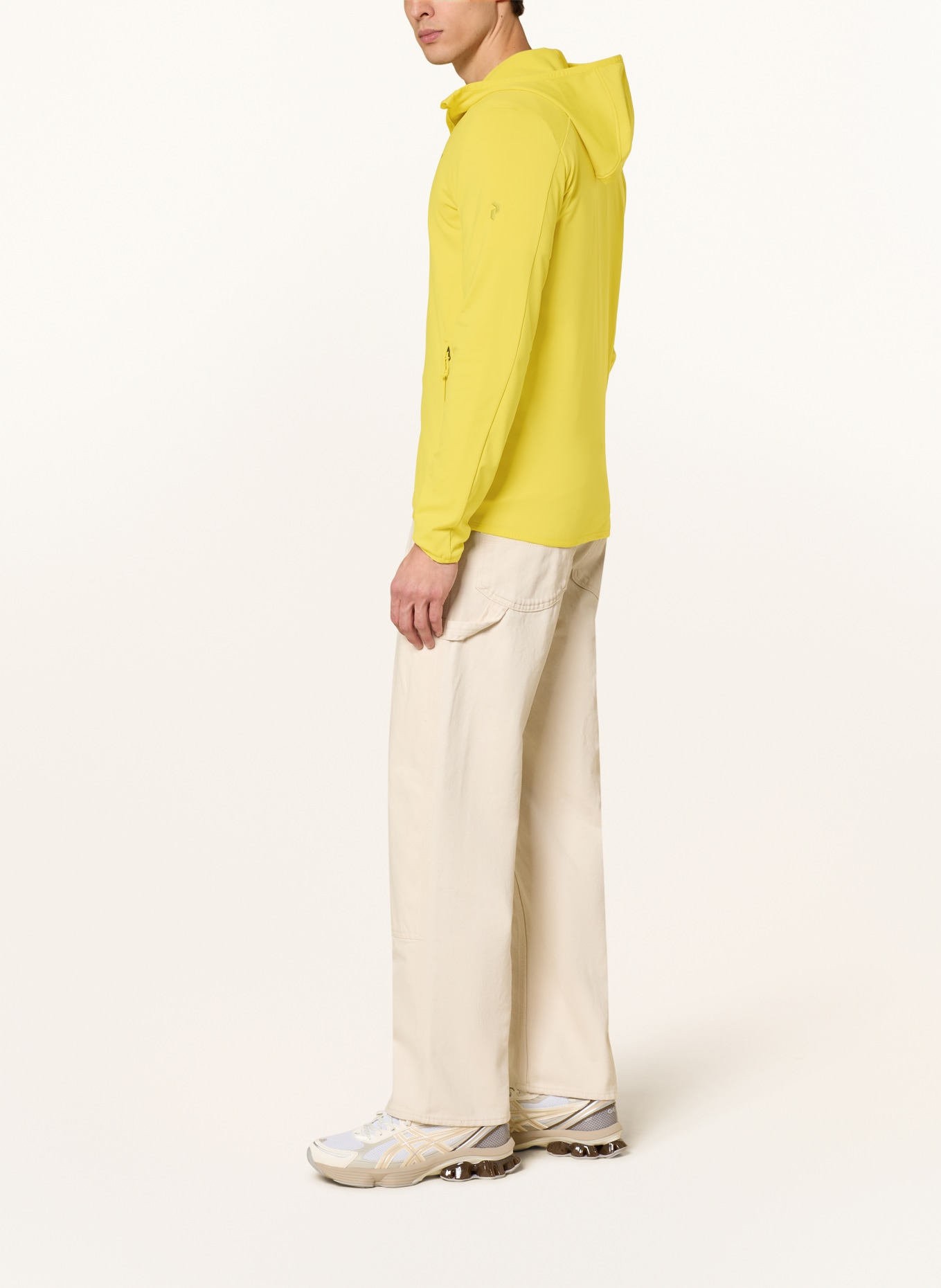 Peak Performance Midlayer-Jacke LIGHT ZIP HOOD: GELB