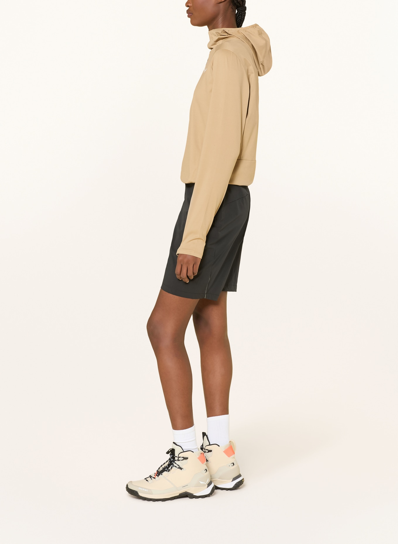 SALEWA Tričko s dlouhým rukávem PUEZ SUN: BÉŽOVÁ