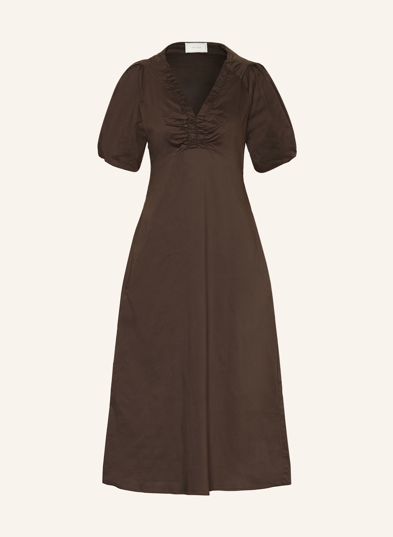 NEO NOIR Sukienka ILLANA: CIEMNOBRĄZOWY