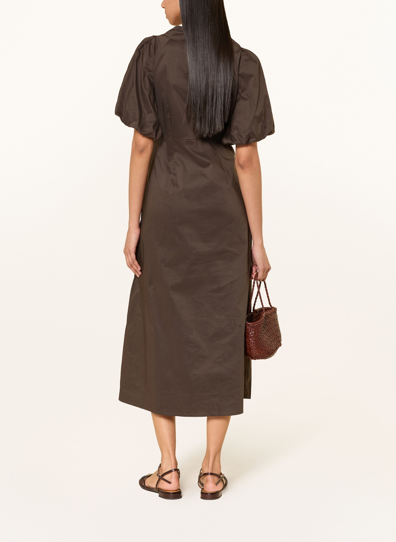 NEO NOIR Sukienka ILLANA: CIEMNOBRĄZOWY