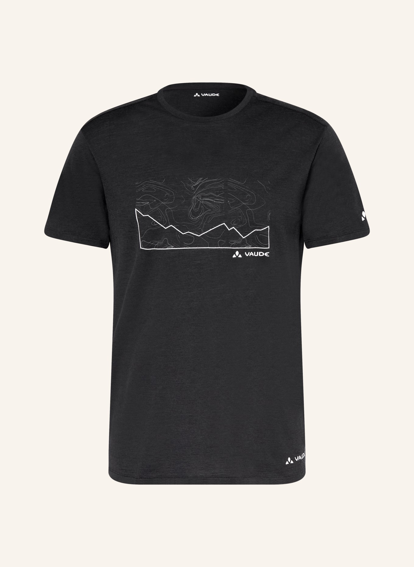 VAUDE T-shirt TEKOA: BLACK