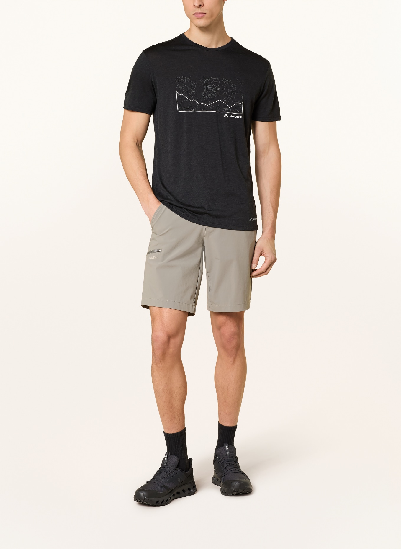VAUDE T-shirt TEKOA: BLACK