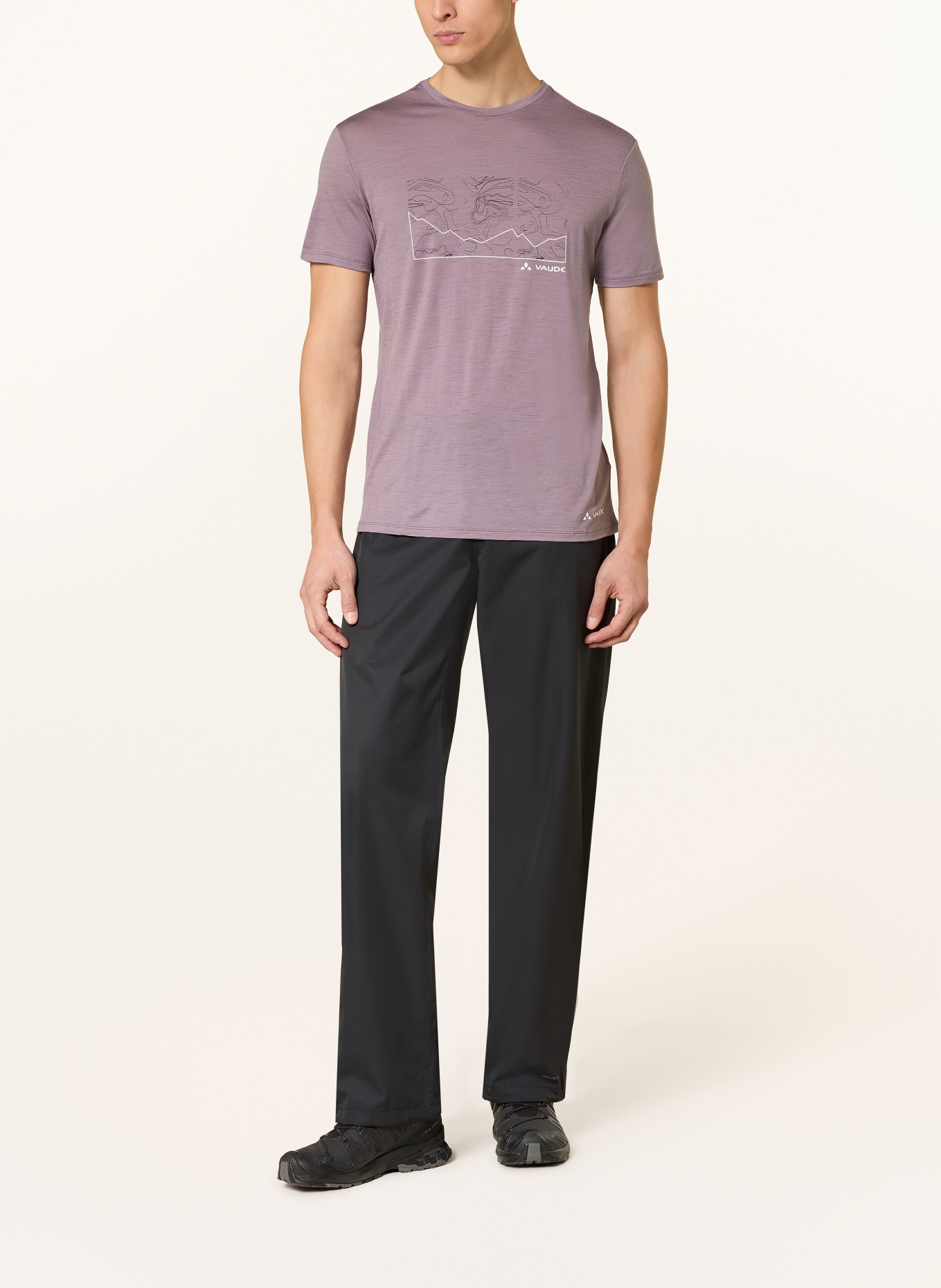 VAUDE T-shirt TEKOA: PURPLE