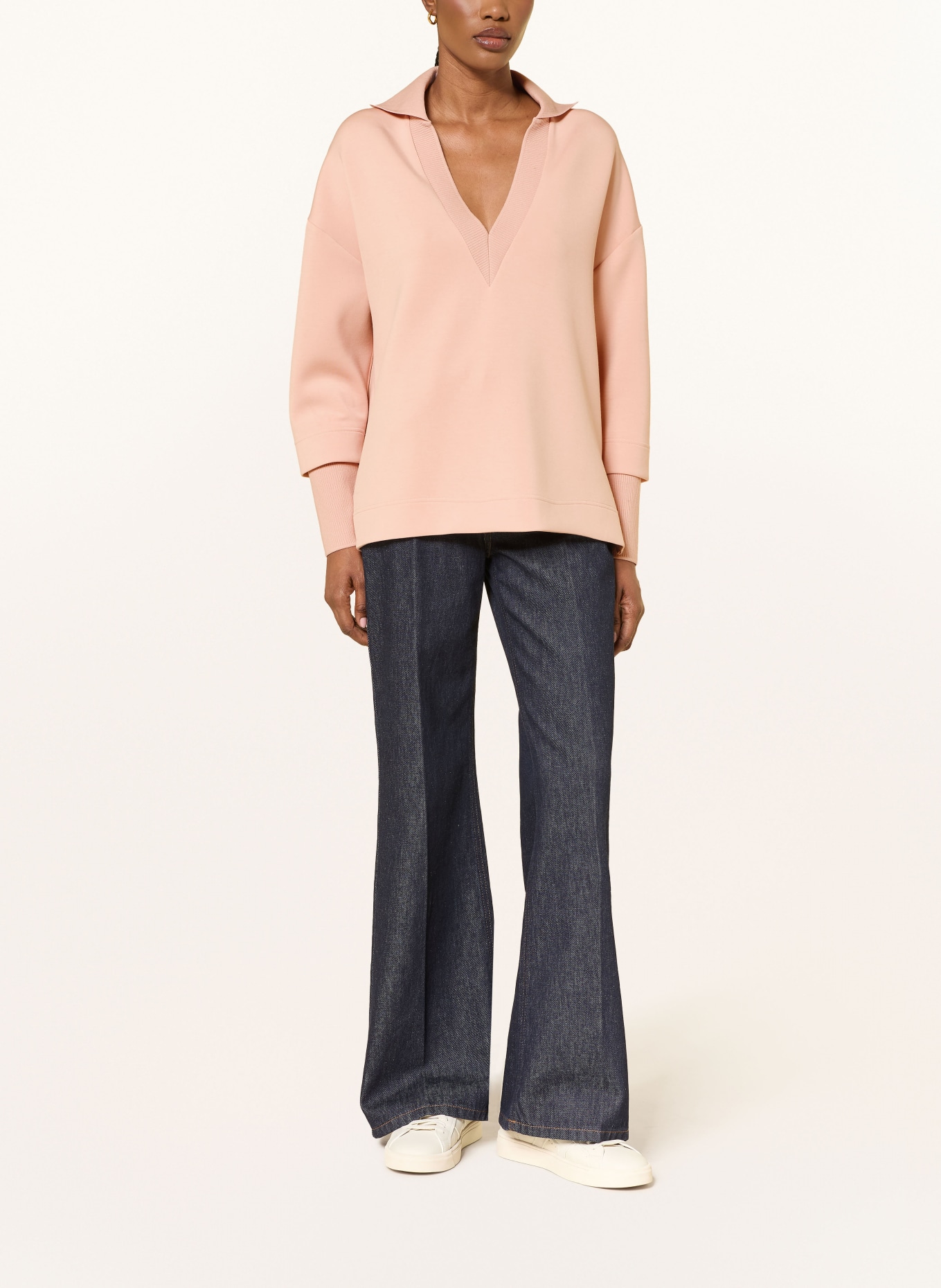 REISS Sweatshirt BERNIE im Materialmix: ROSÉ