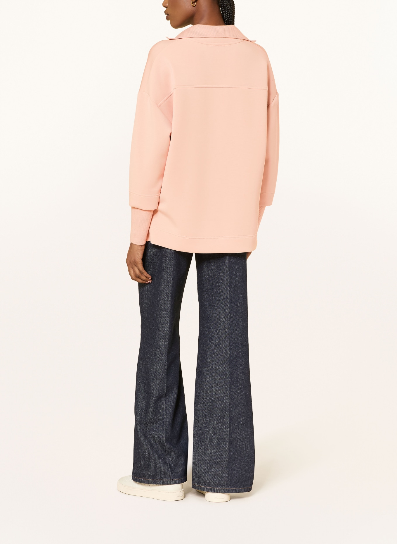REISS Sweatshirt BERNIE im Materialmix: ROSÉ