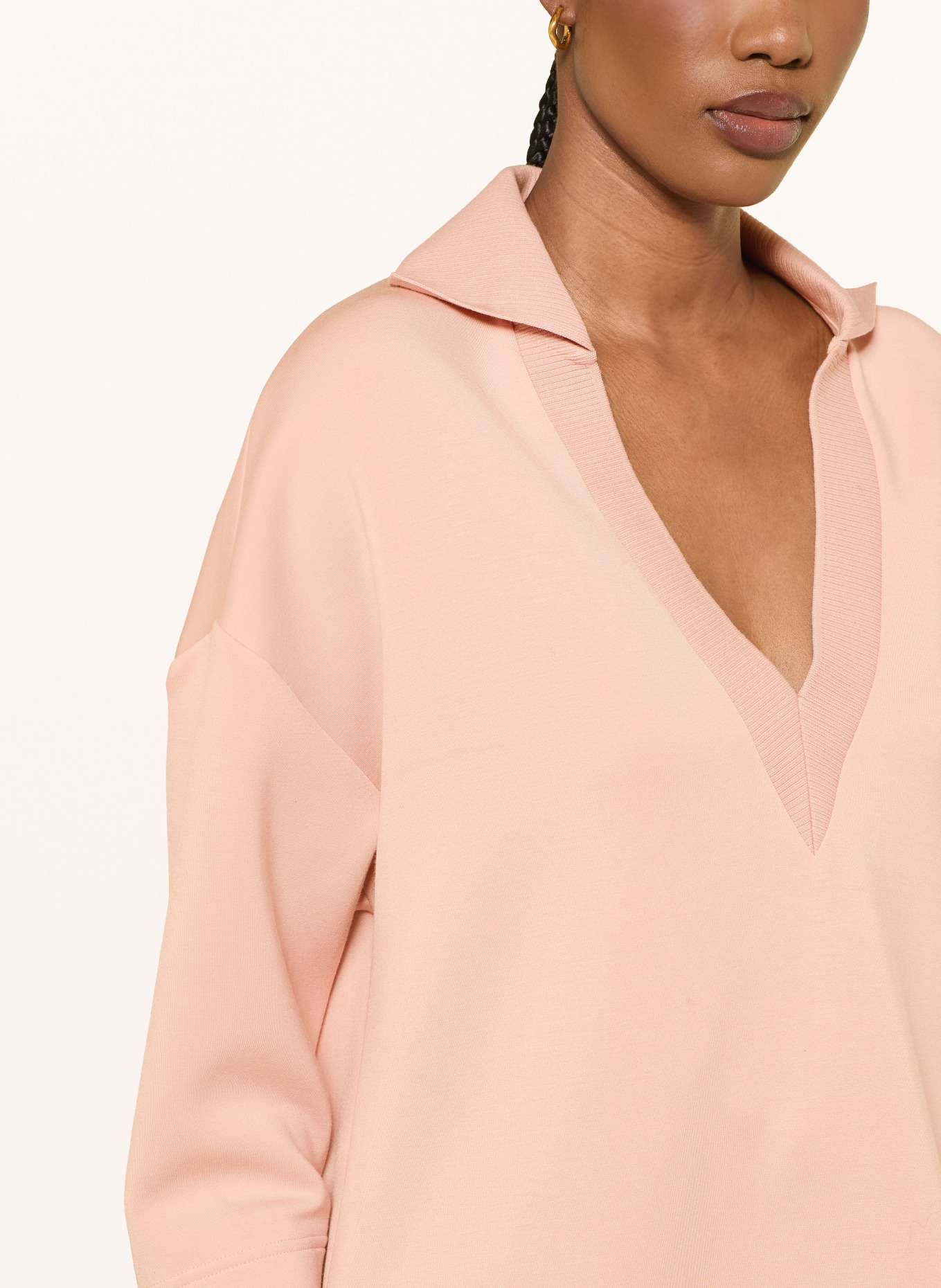 REISS Sweatshirt BERNIE im Materialmix: ROSÉ