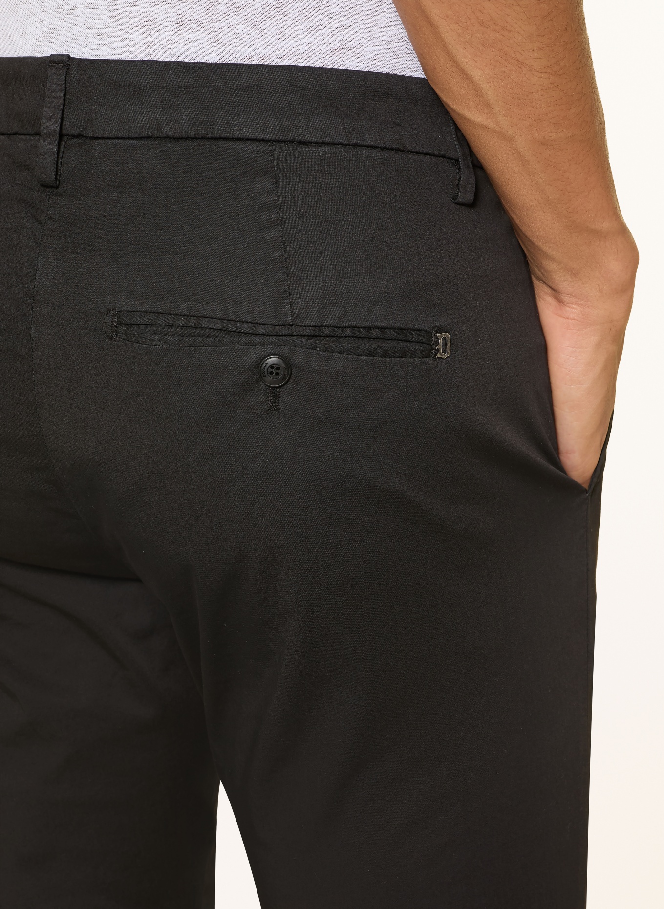 Dondup Chino GAUBERT Slim Fit: ZWART