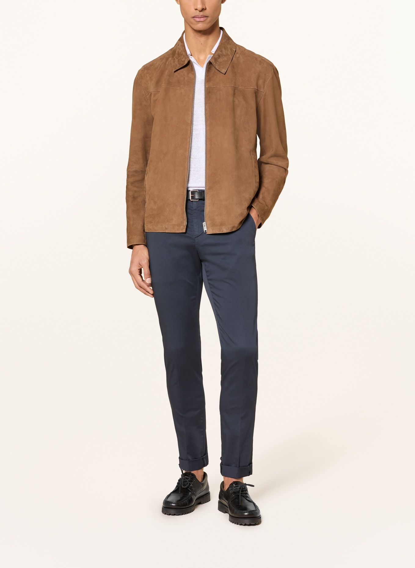 Dondup Pantalon chino GAUBERT coupe slim: BLEU FONCÉ