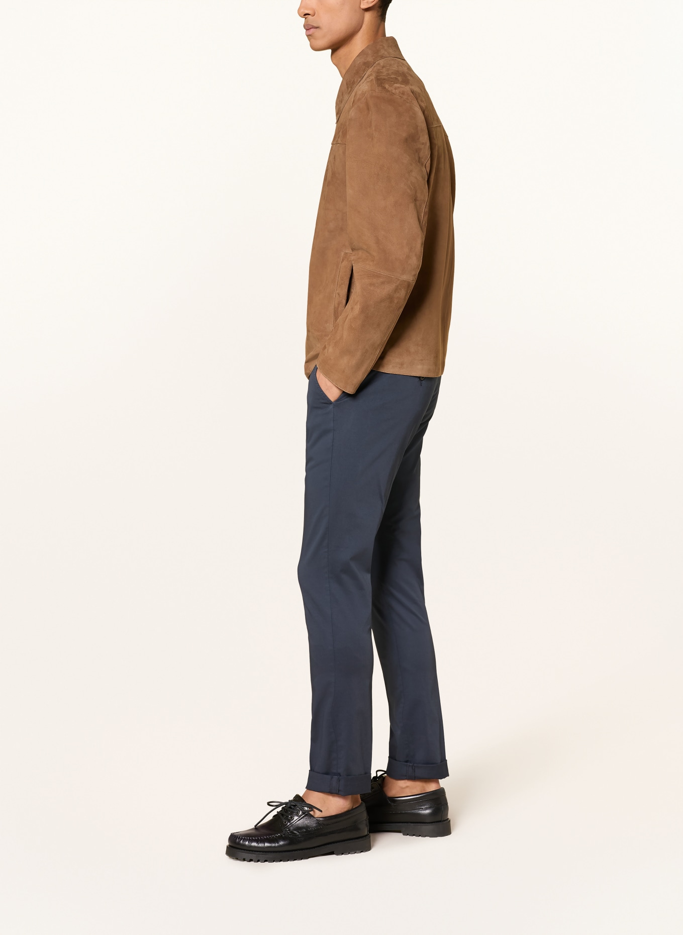 Dondup Pantalon chino GAUBERT coupe slim: BLEU FONCÉ