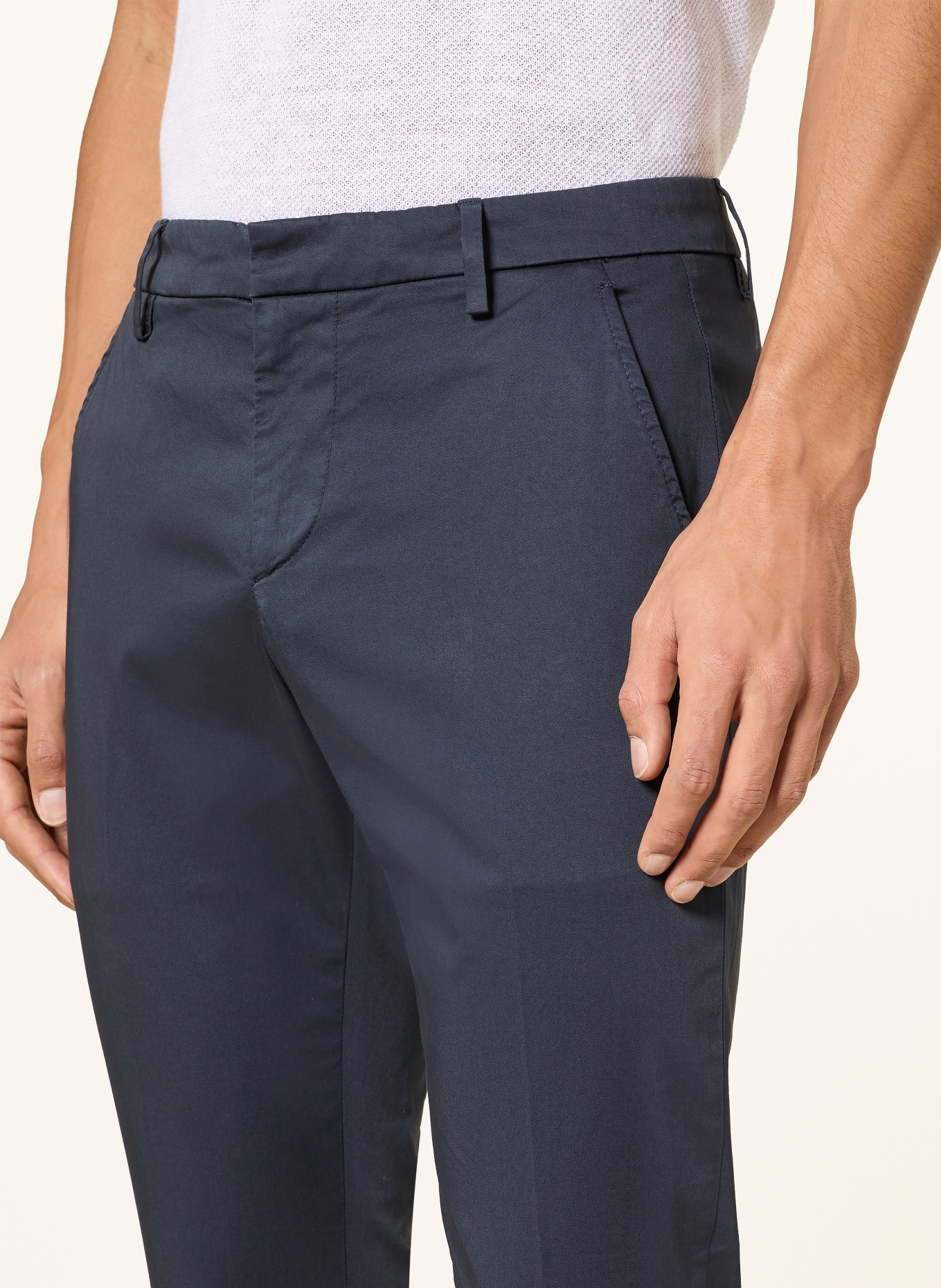 Dondup Pantalon chino GAUBERT coupe slim: BLEU FONCÉ