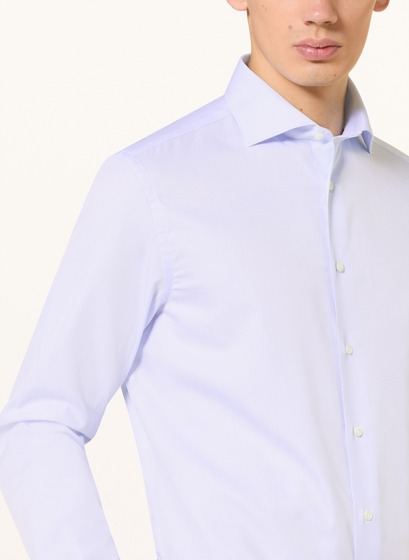 CANALI Overhemd Slim Fit: LICHTBLAUW