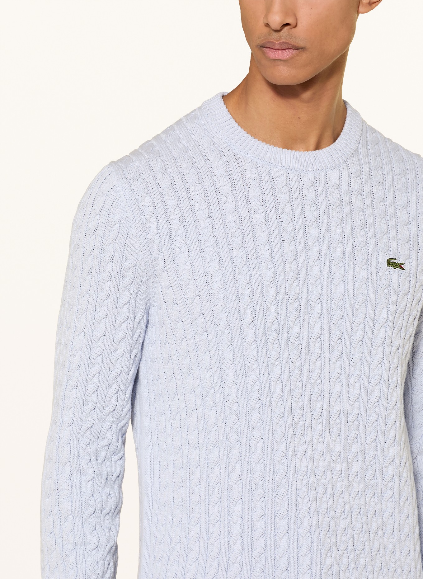 LACOSTE Pullover: HELLBLAU