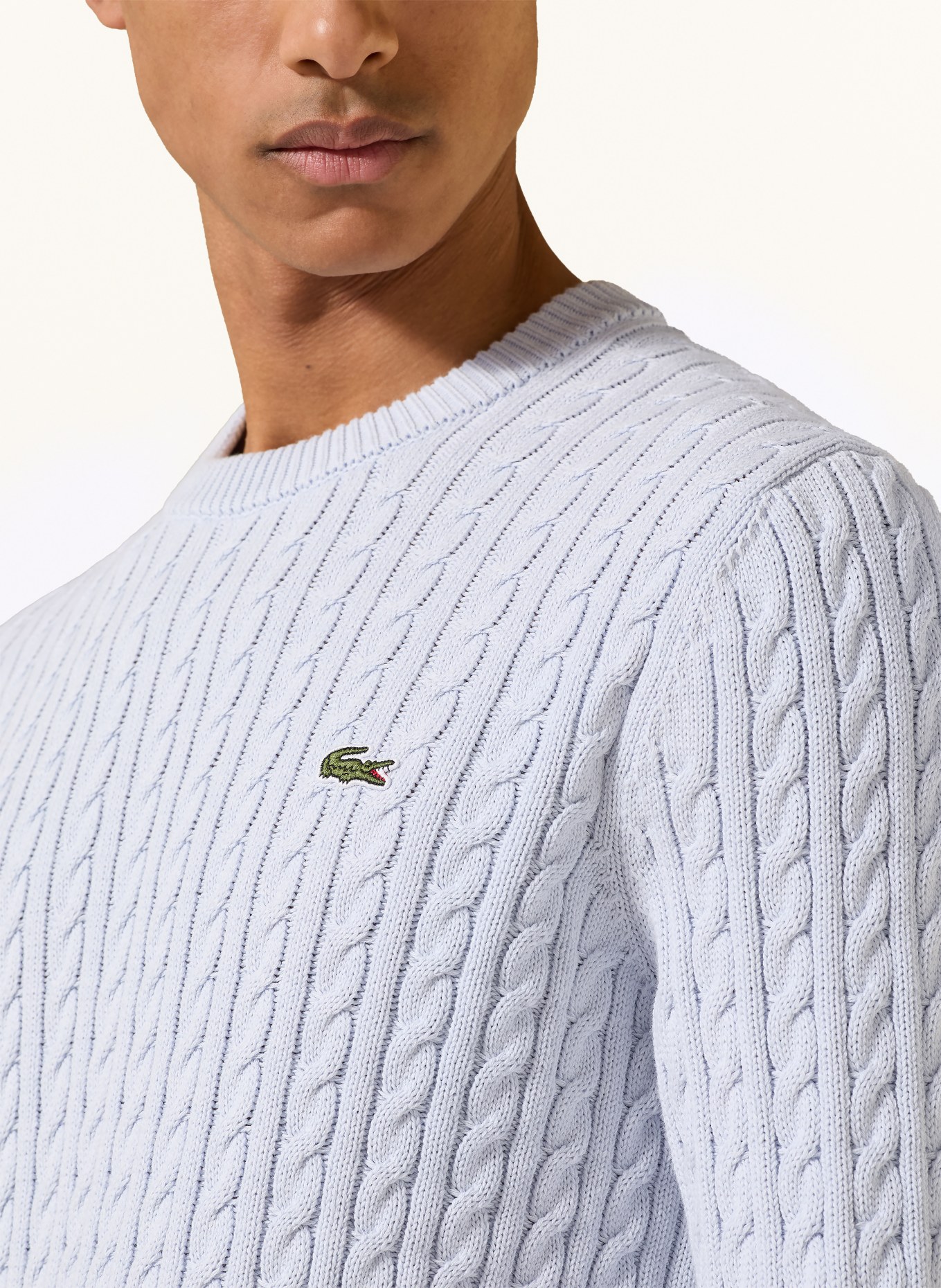 LACOSTE Pullover: HELLBLAU