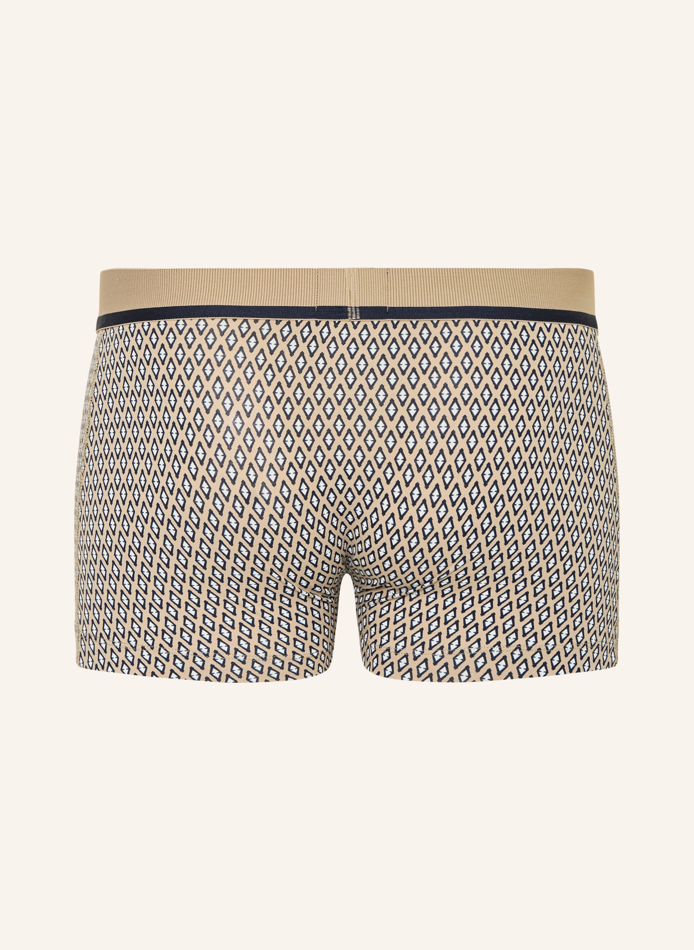 BOSS Boxershorts: BEIGE / HELLBLAU / WEISS