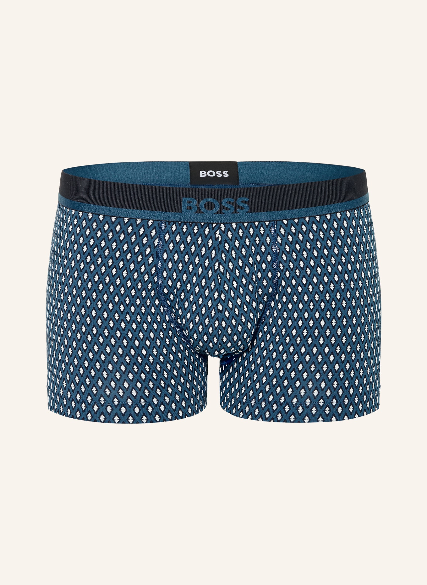 BOSS Boxershorts: BLAU / DUNKELBLAU / WEISS