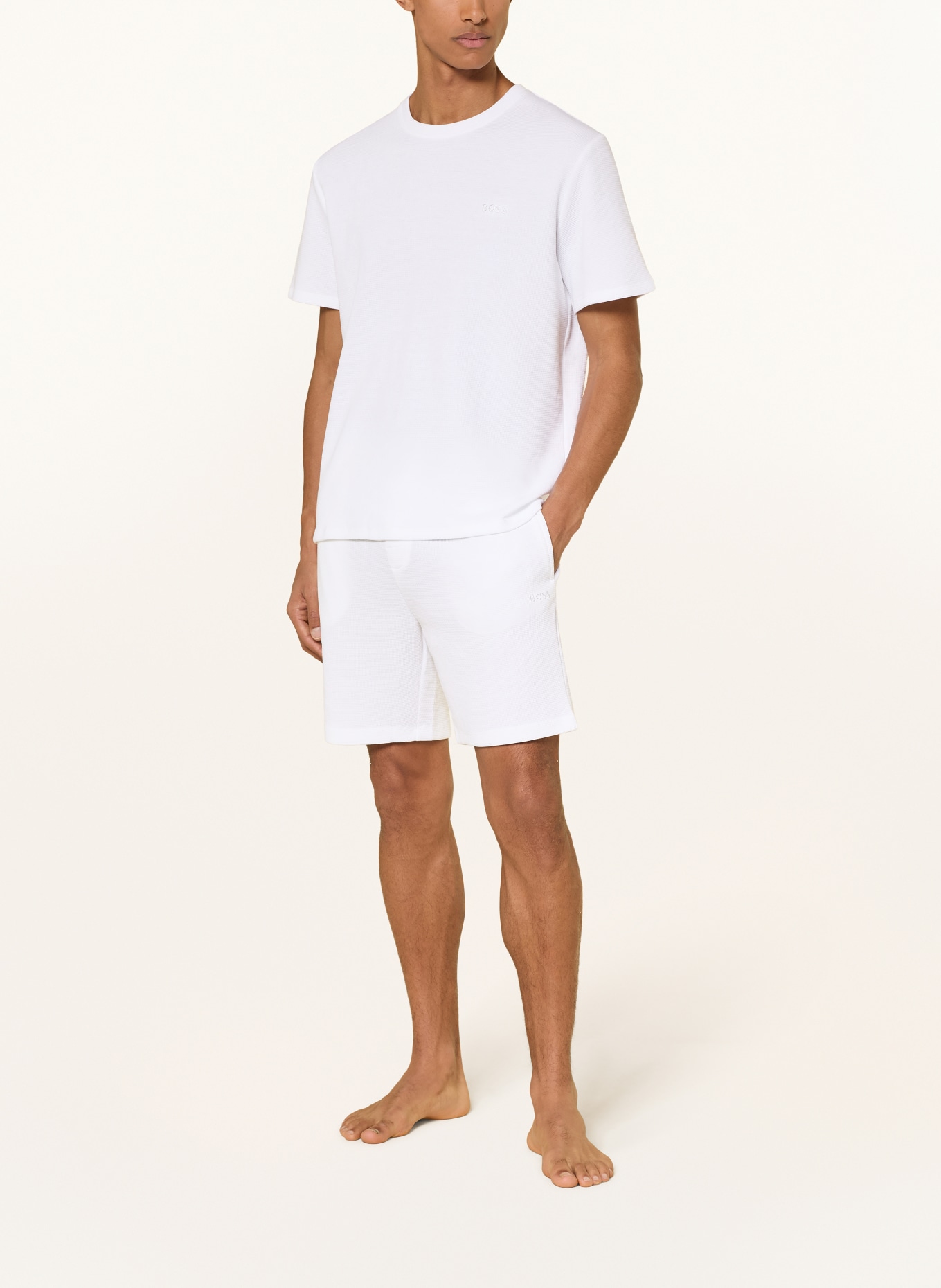 BOSS slaapshirt: WIT