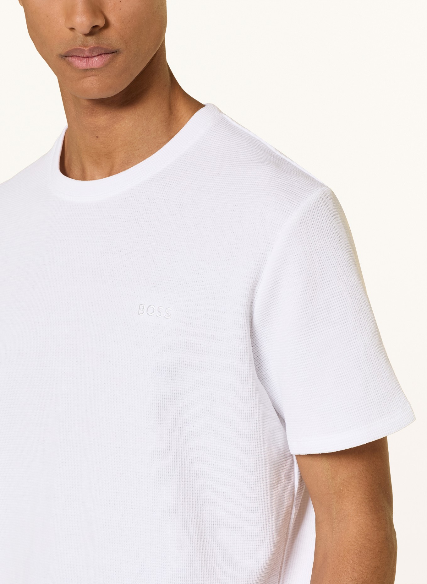 BOSS slaapshirt: WIT