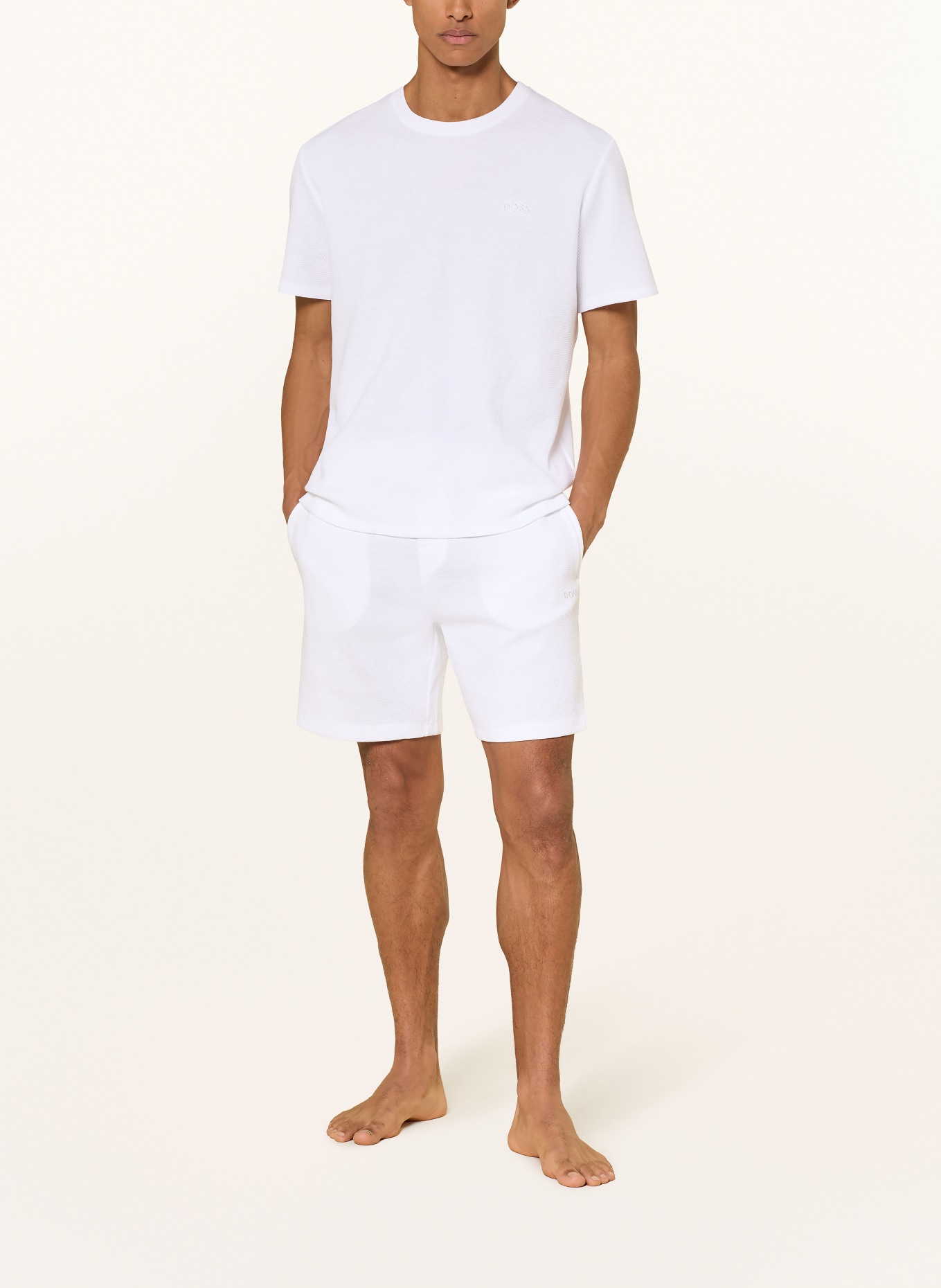 BOSS Slaapshort: WIT