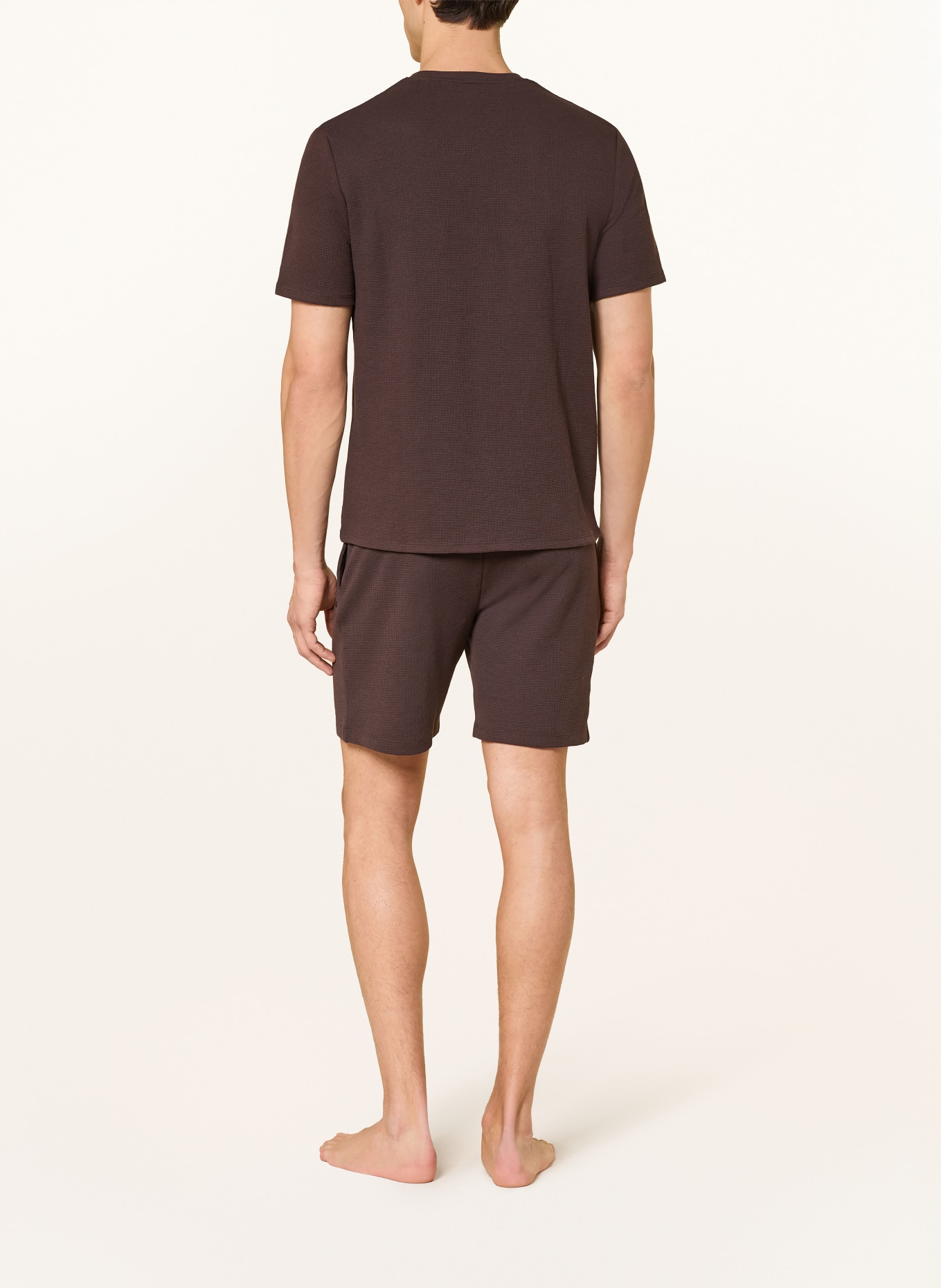 BOSS short de nuit: MARRON FONCÉ