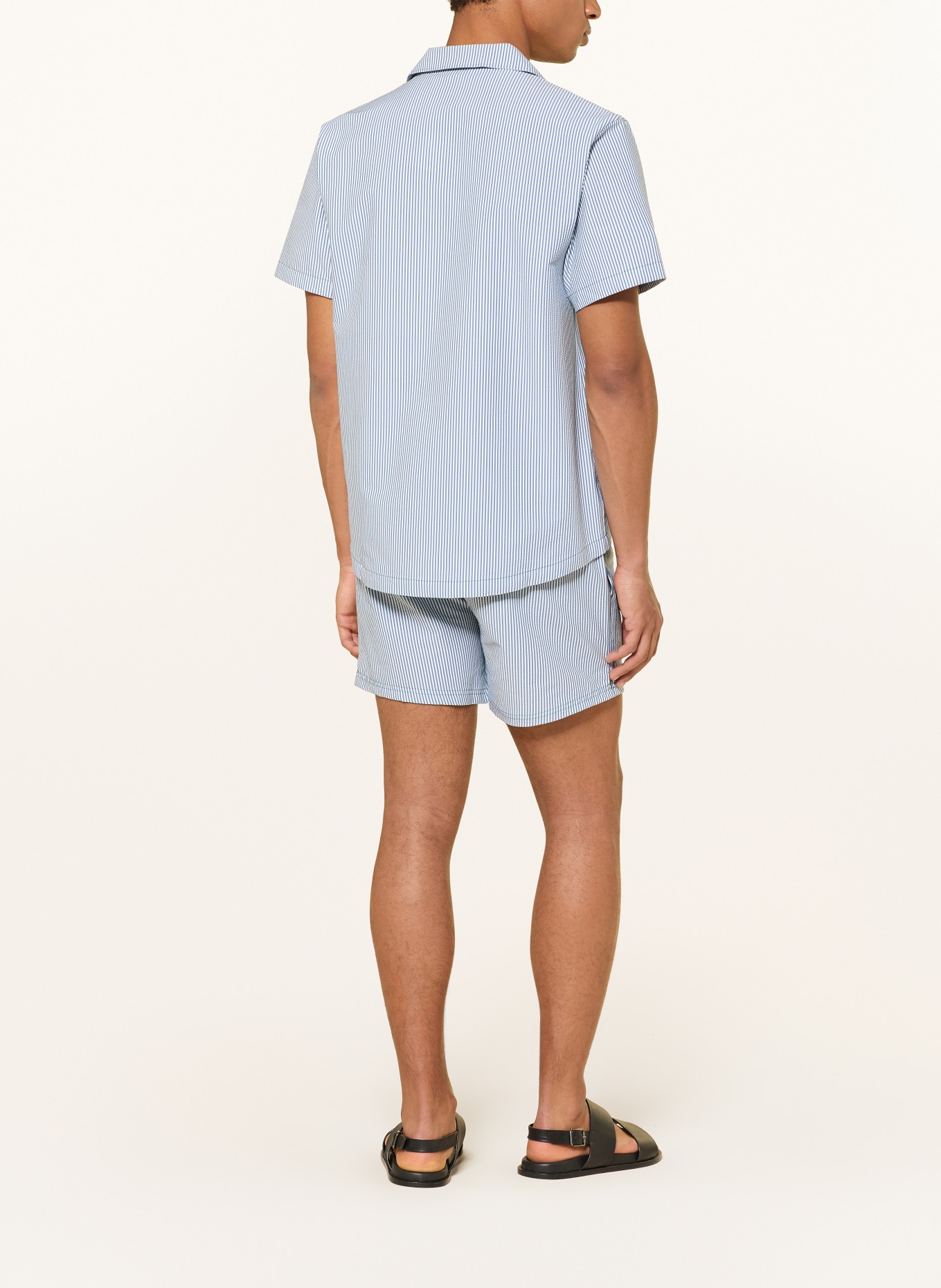 BOSS Resorthemd VELVETFISH Regular Fit: BLAU / WEISS