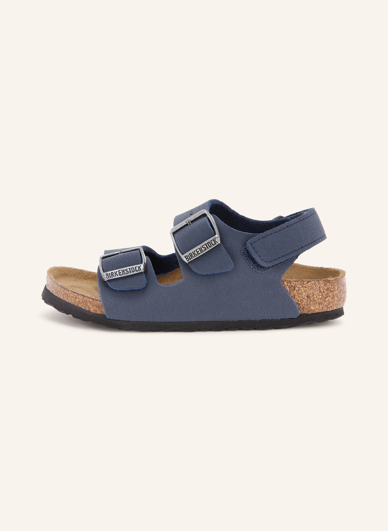 BIRKENSTOCK Slides MILANO: DARK BLUE / SILVER