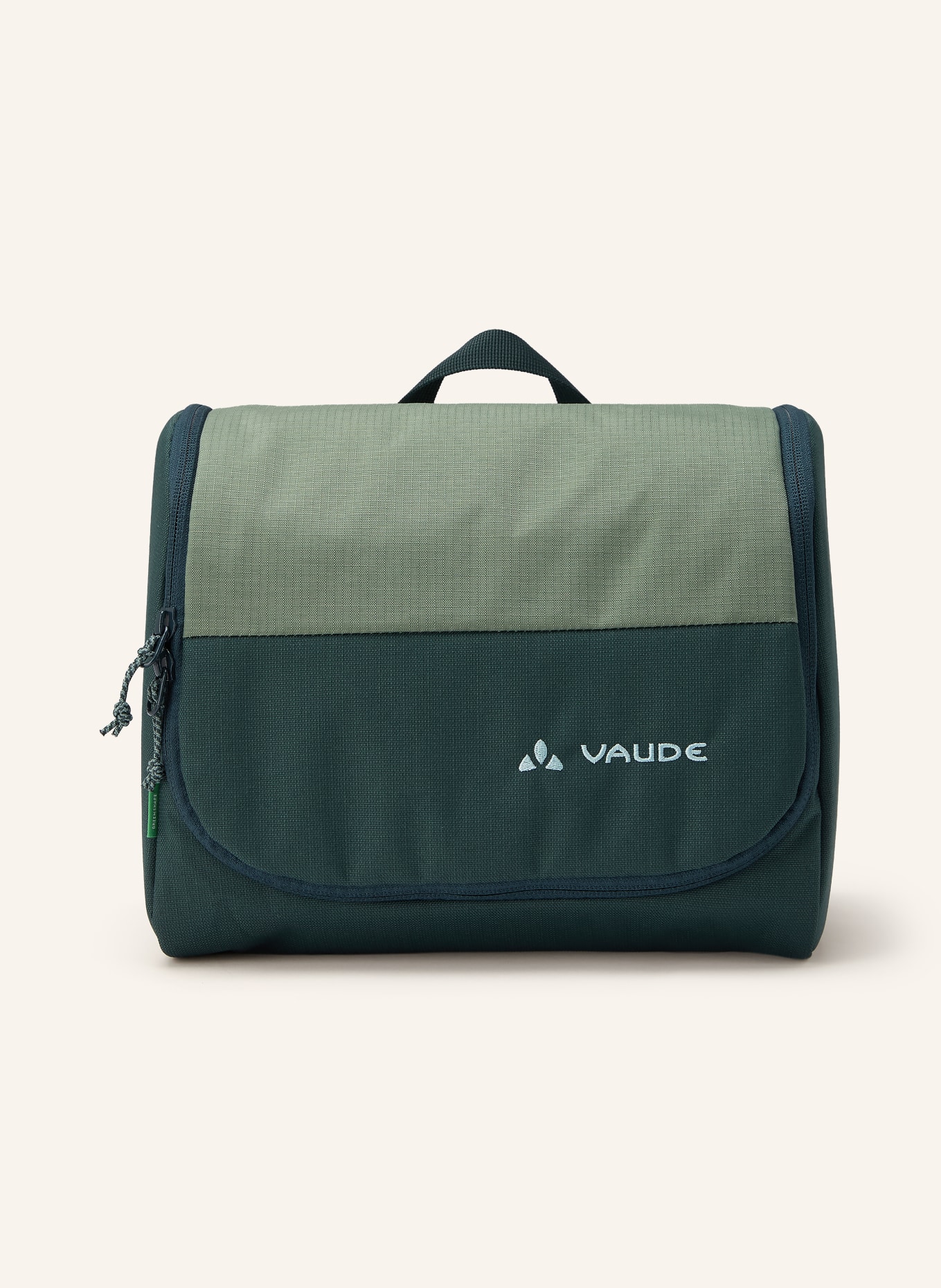 VAUDE Toiletry bag WEGAWASH: LIGHT GREEN / DARK GREEN / GREEN