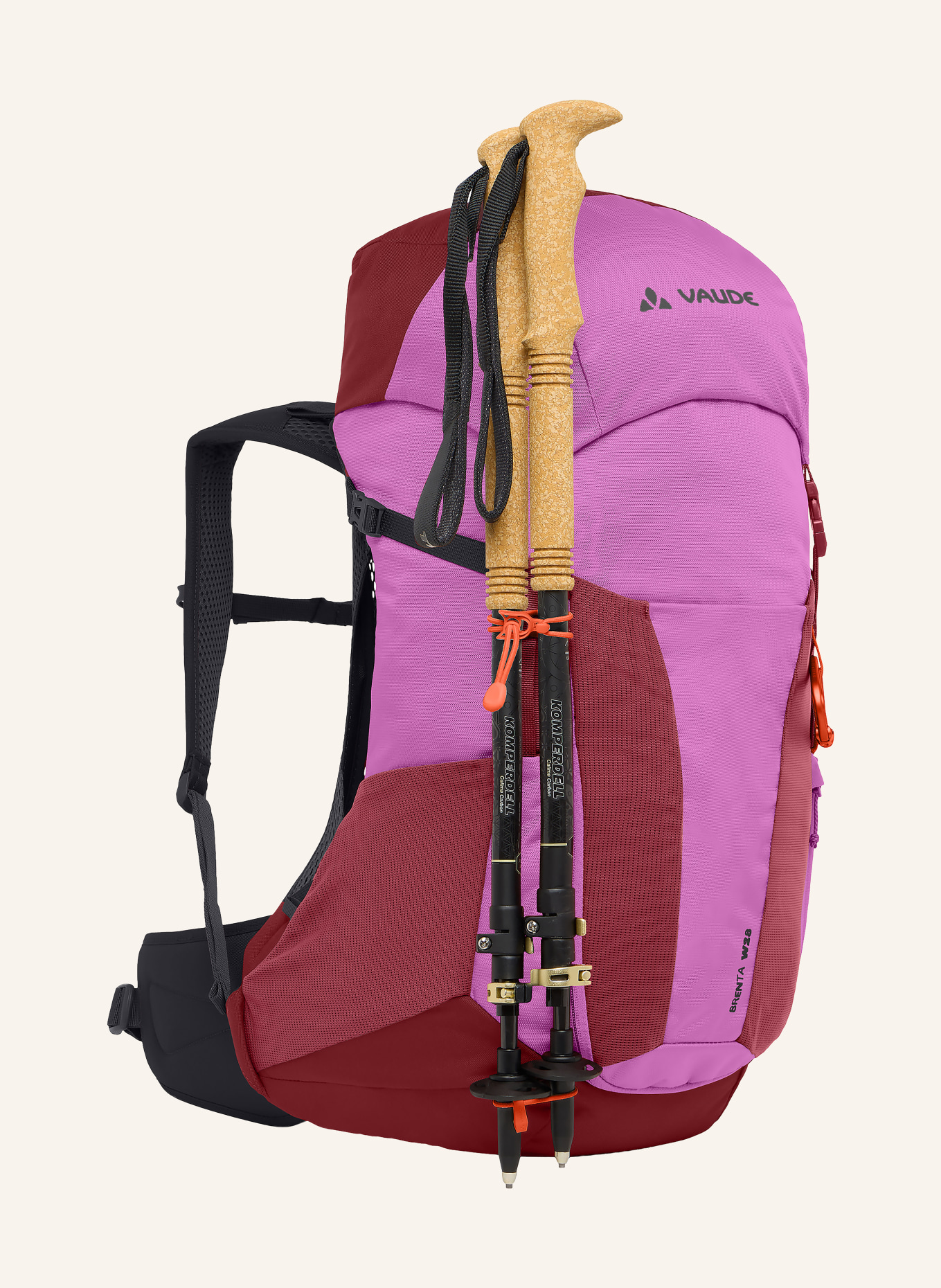 VAUDE Plecak BRENTA 28 l: FUKSJA / CIEMNOCZERWONY / CZERWONY