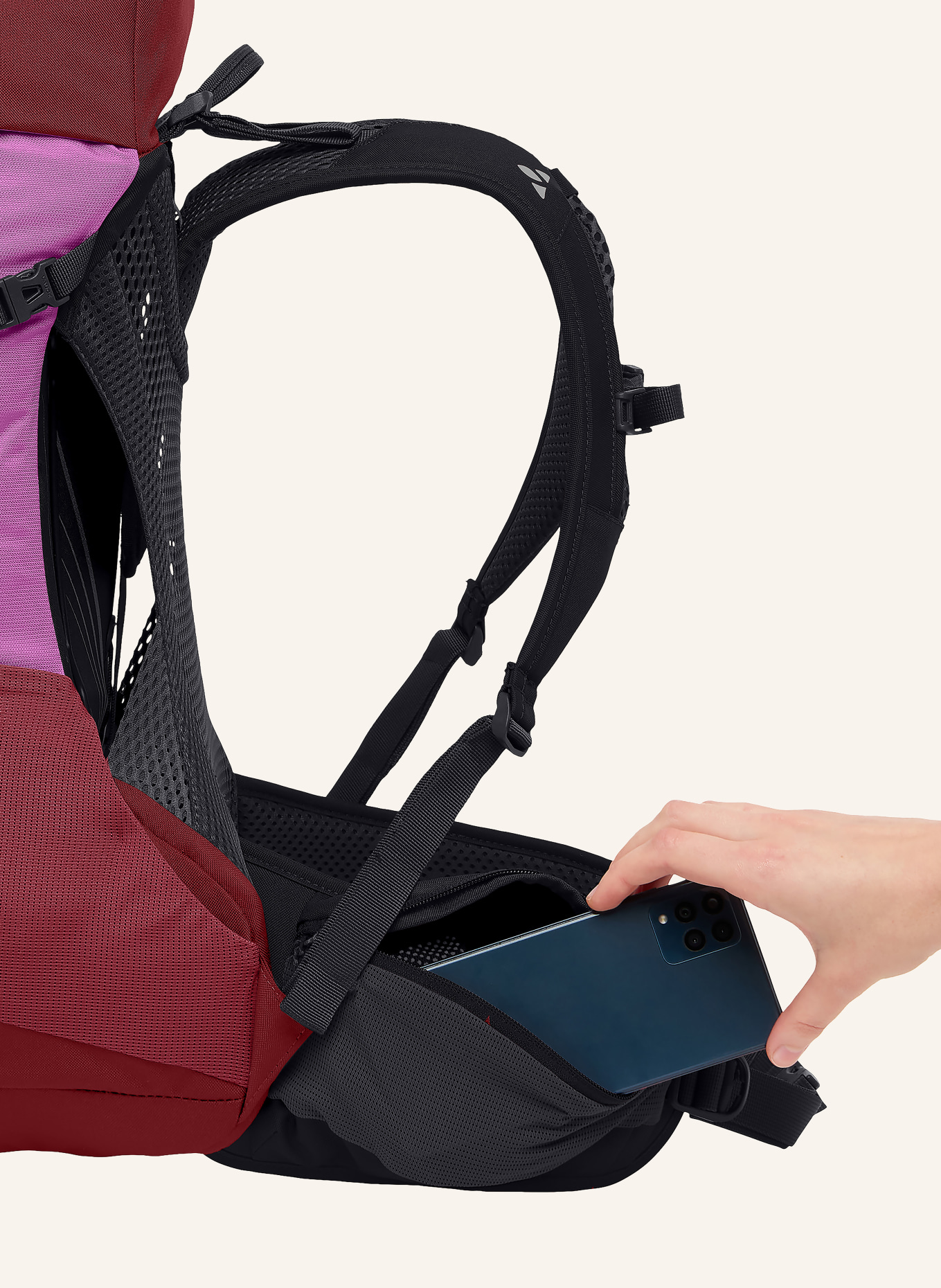 VAUDE Plecak BRENTA 28 l: FUKSJA / CIEMNOCZERWONY / CZERWONY