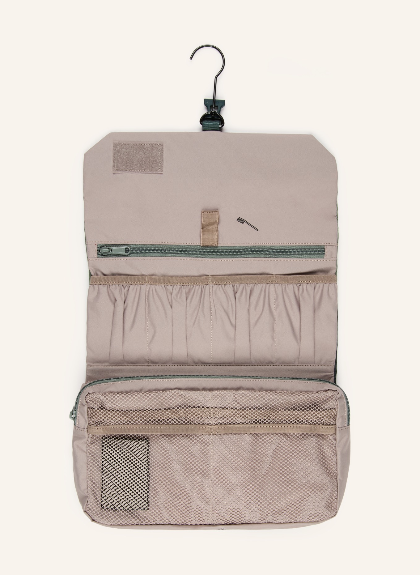 VAUDE Toiletry bag WEGAWRAP: LIGHT GREEN / DARK GREEN / GREEN