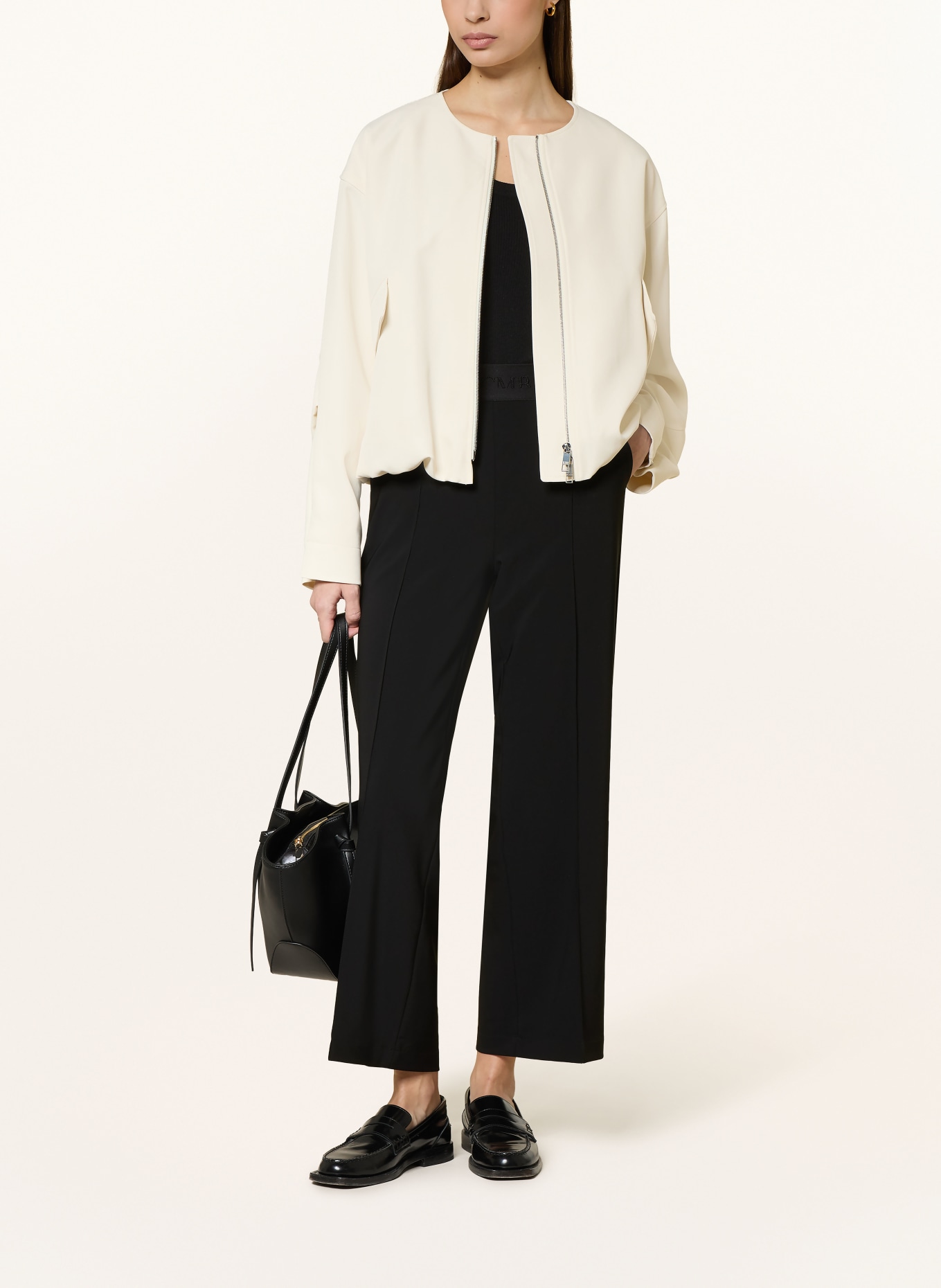 CAMBIO 7/8-broek CAMERON: ZWART