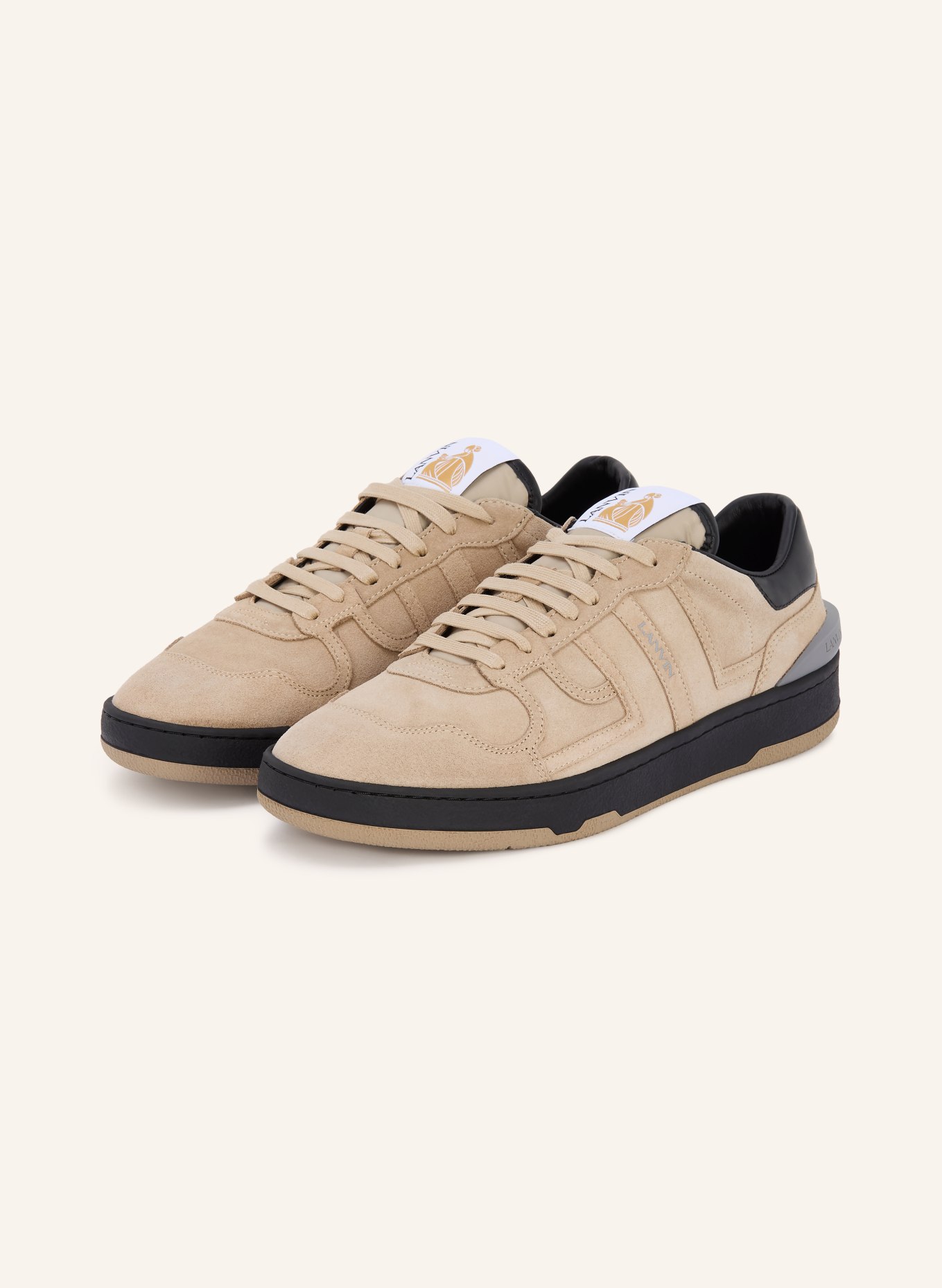 LANVIN Sneaker CLAY: BEIGE / SCHWARZ