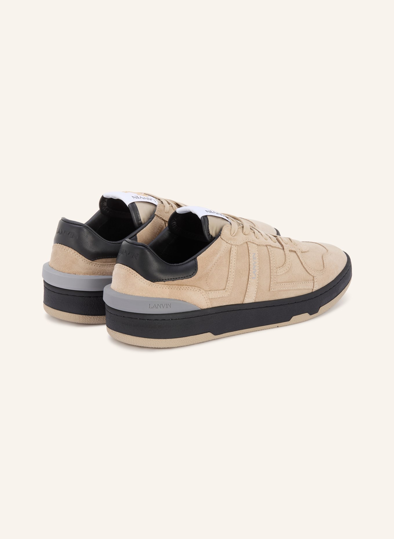 LANVIN Sneaker CLAY: BEIGE / SCHWARZ