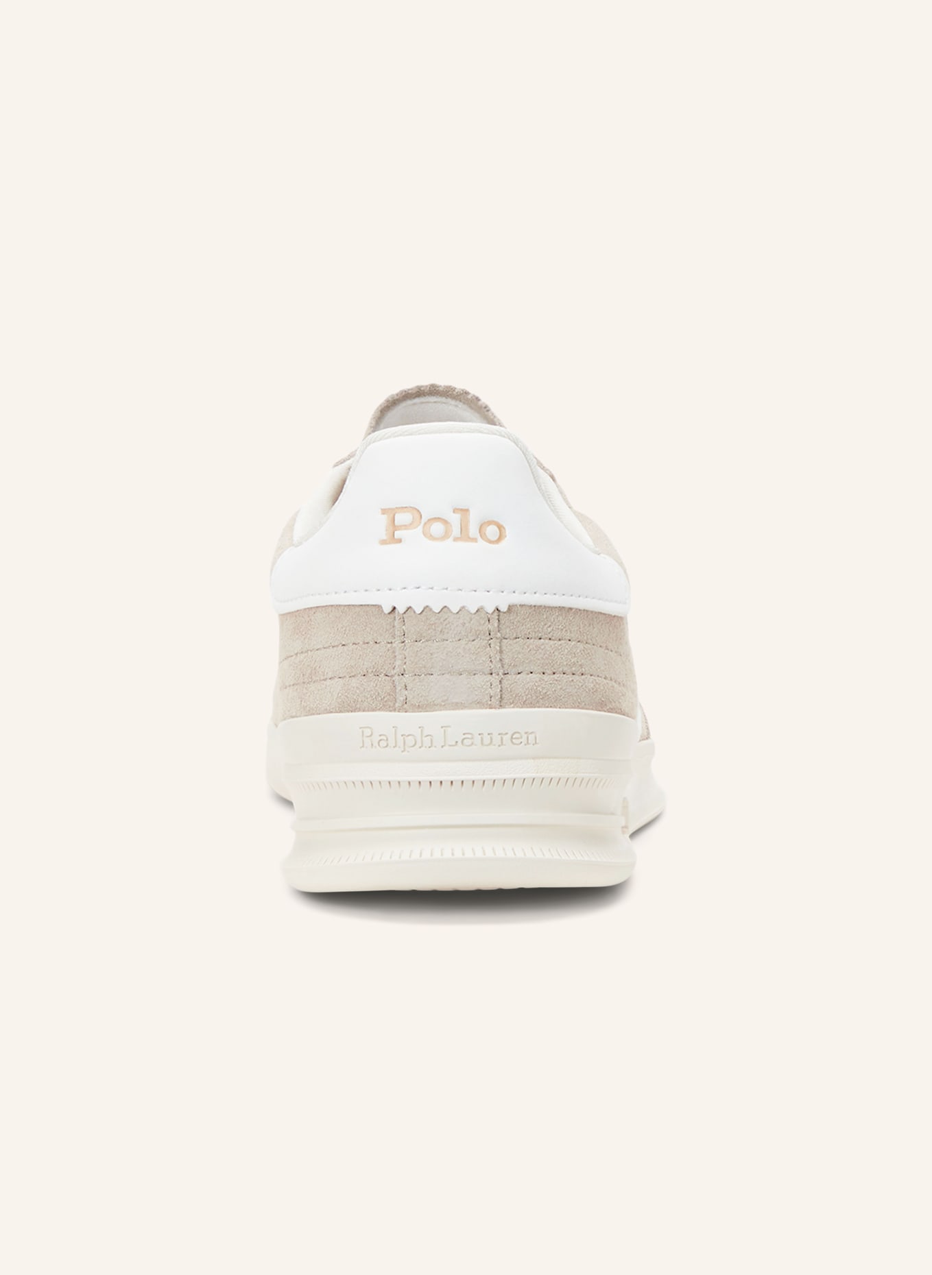 POLO RALPH LAUREN Sneakers: BEIGE / WHITE