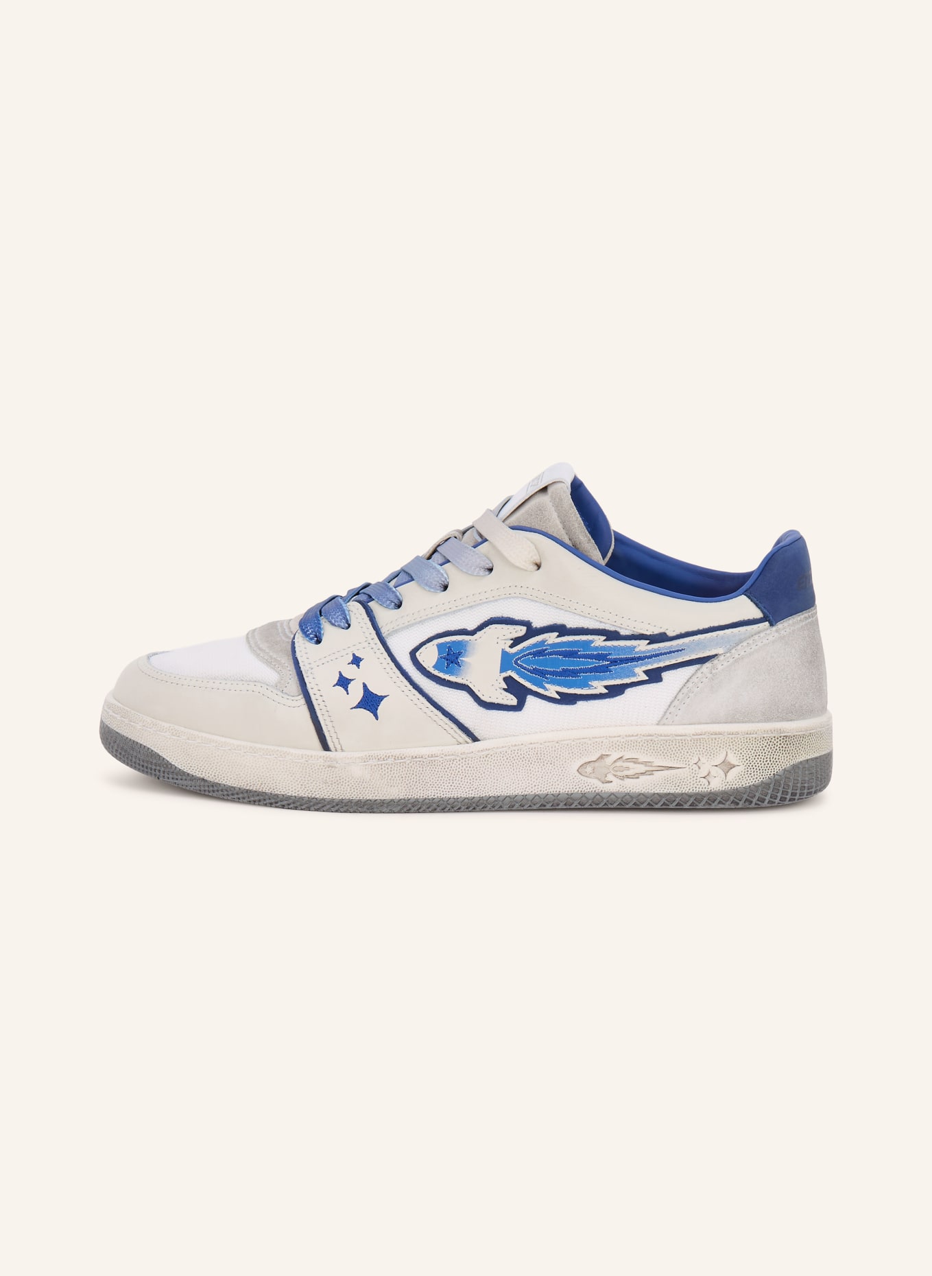 ENTERPRISE JAPAN Sneakers EGG ROCKET: WHITE / BLUE