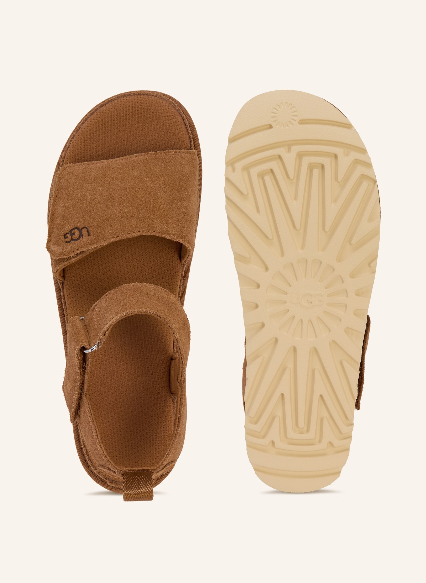 UGG Plateau-Sandalen GOLDENSTAR: BRAUN