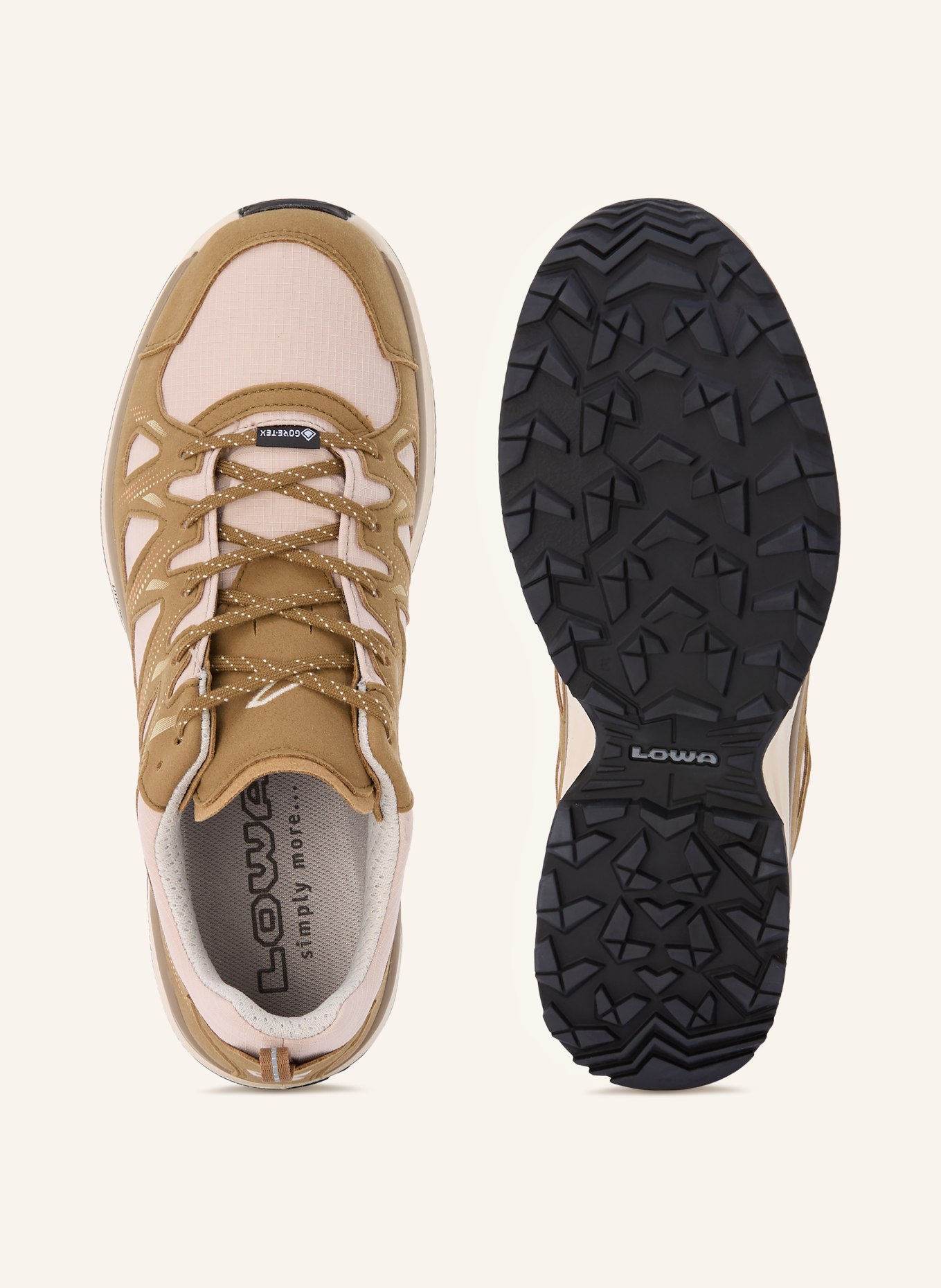 LOWA Multifunctionele schoenen INNOX EVO II GTX: LICHTBRUIN / LICHTORANJE / OLIJF