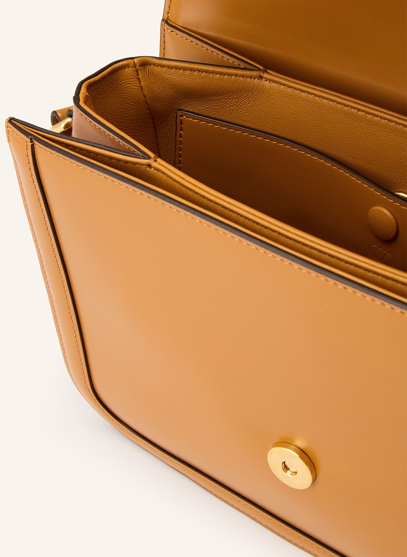 VALENTINO GARAVANI 9TO5 Shoulder Bag: BROWN / GOLD