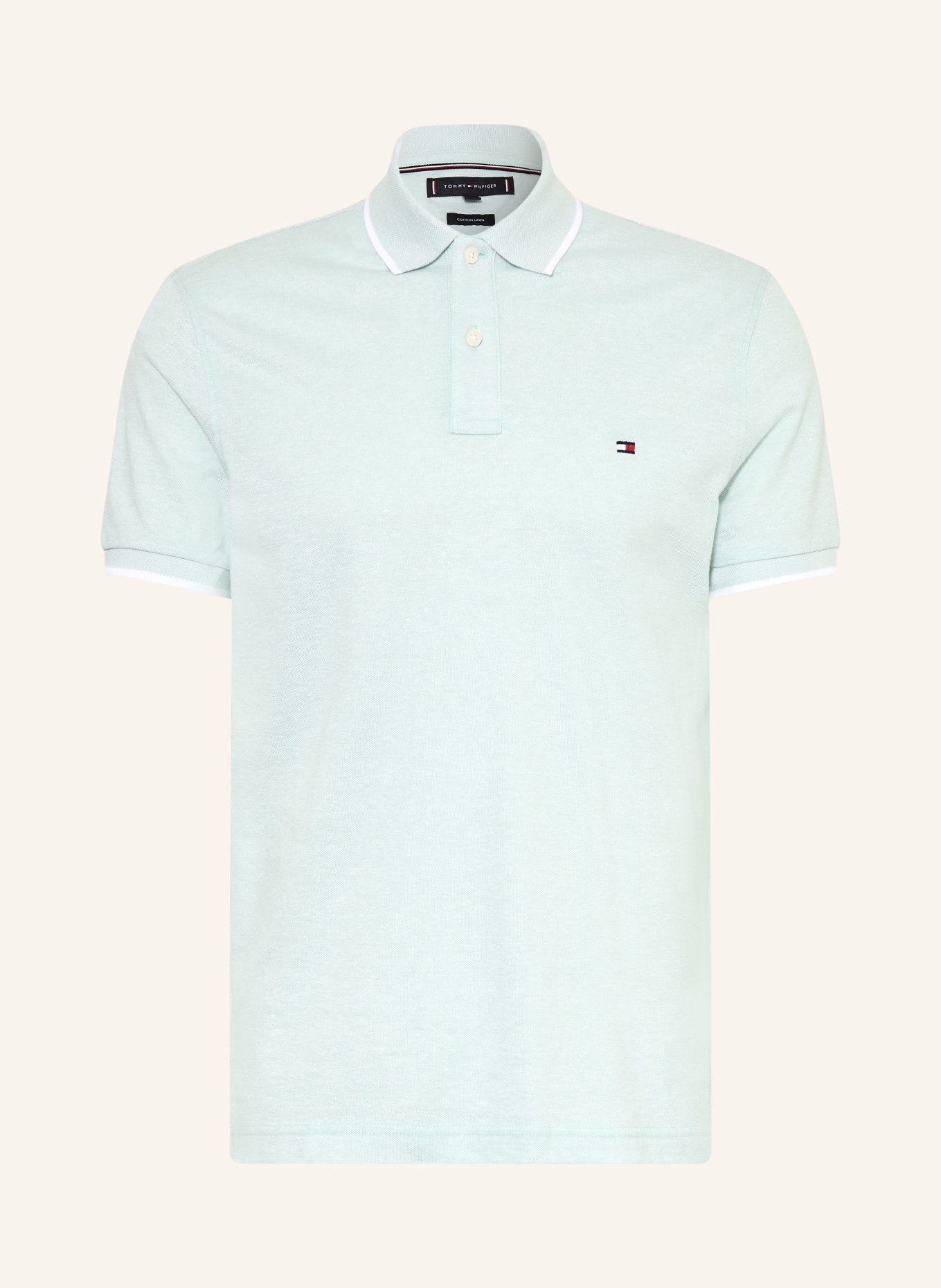 TOMMY HILFIGER Piqué polo shirt: MINT