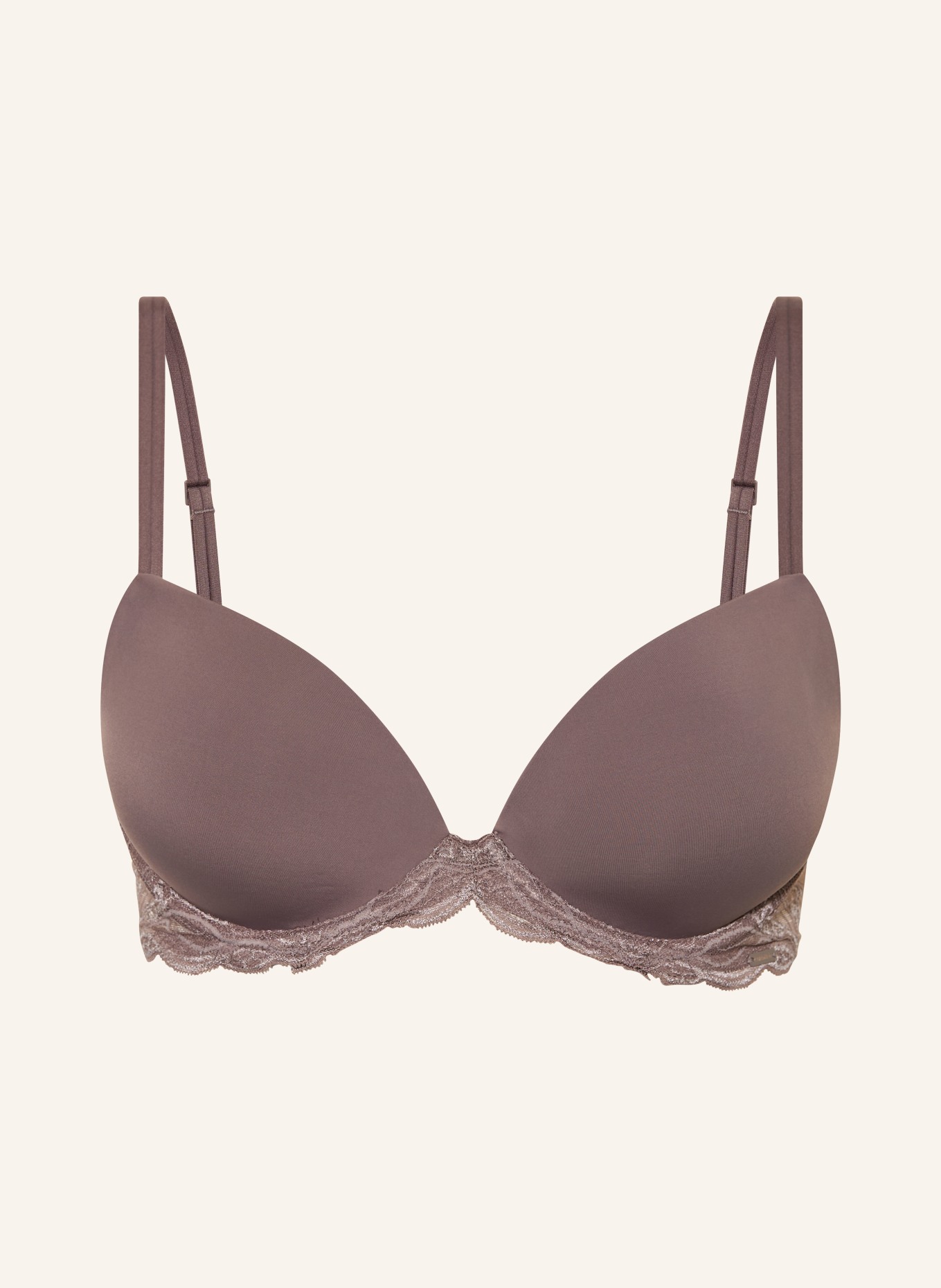 Calvin Klein Biustonosz usztywniany SENSUAL STRETCH LOVE: SZAROBRĄZOWY