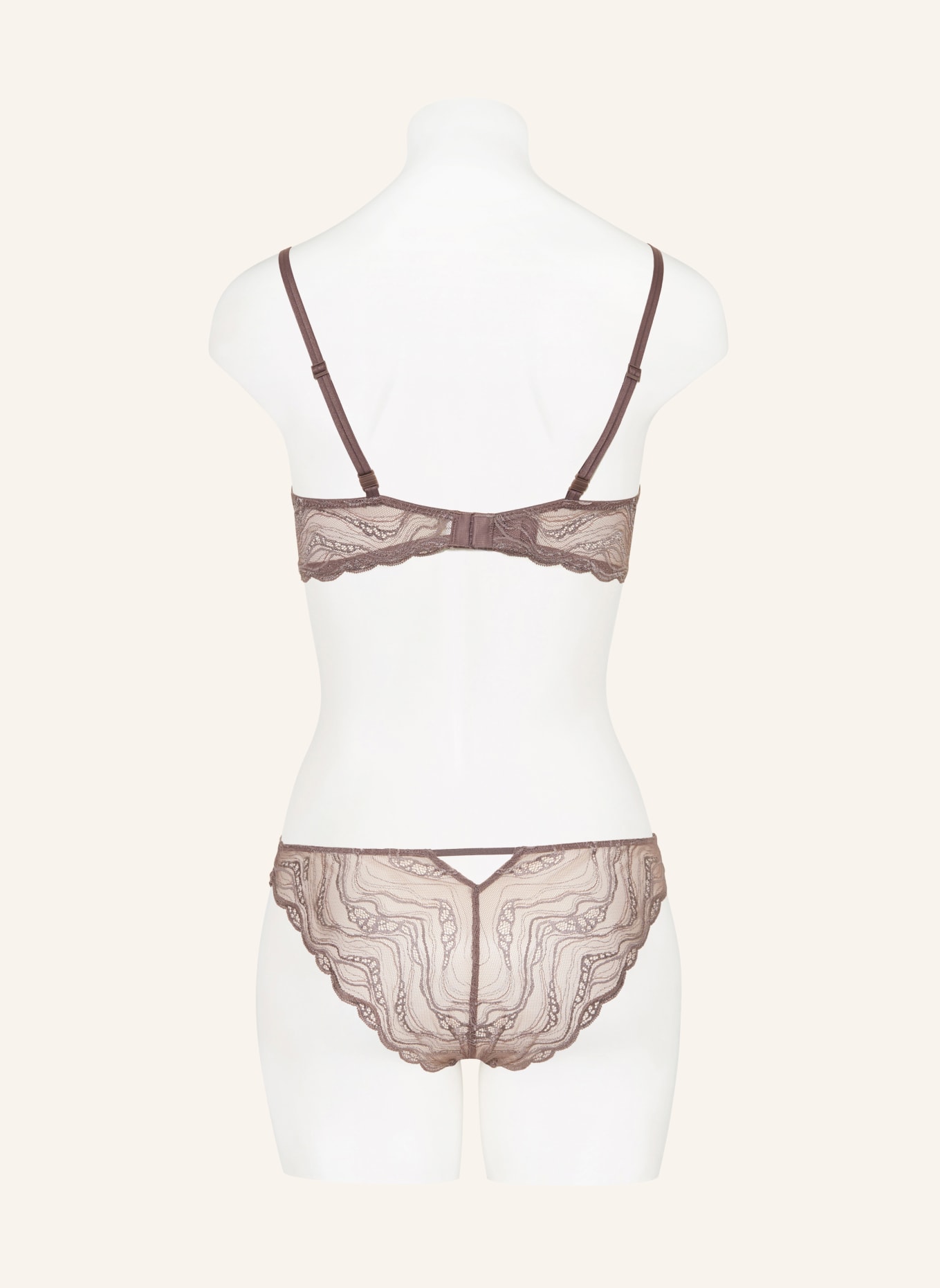 Calvin Klein Biustonosz usztywniany SENSUAL STRETCH LOVE: SZAROBRĄZOWY