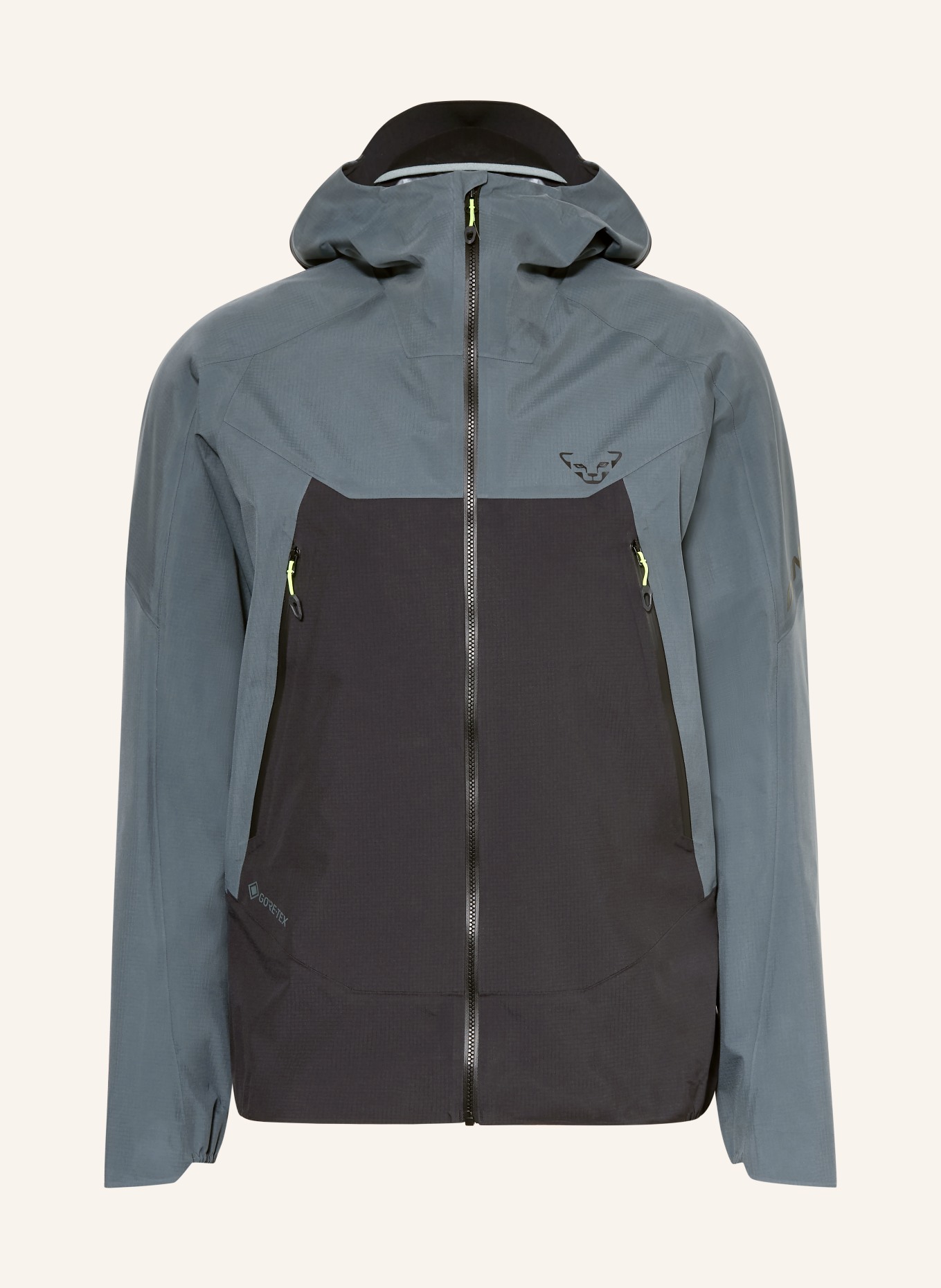 DYNAFIT TRANSALPER GTX hardshell jacket: BLUE GRAY / DARK GRAY
